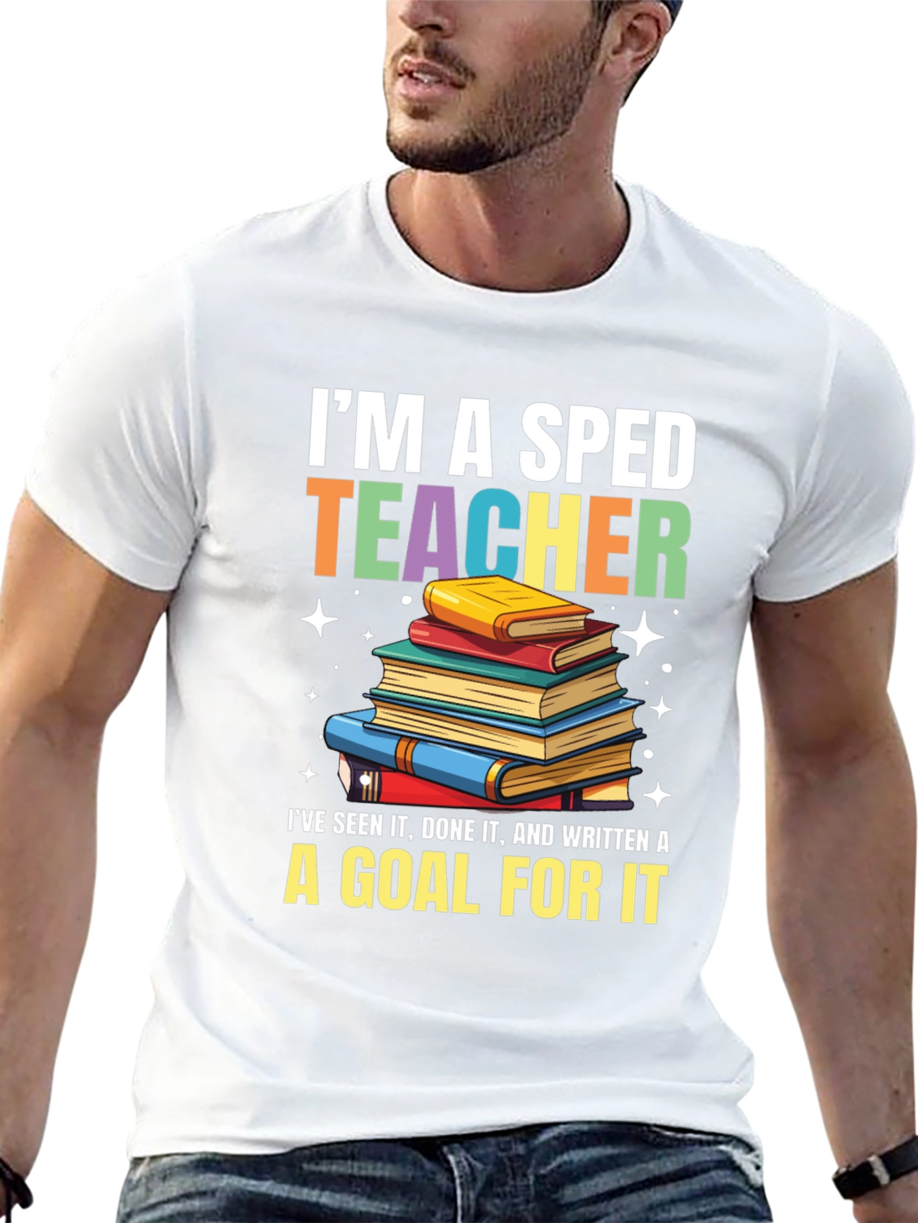 SPED Teacher T-Shirt: Special Education Bookworm Tee