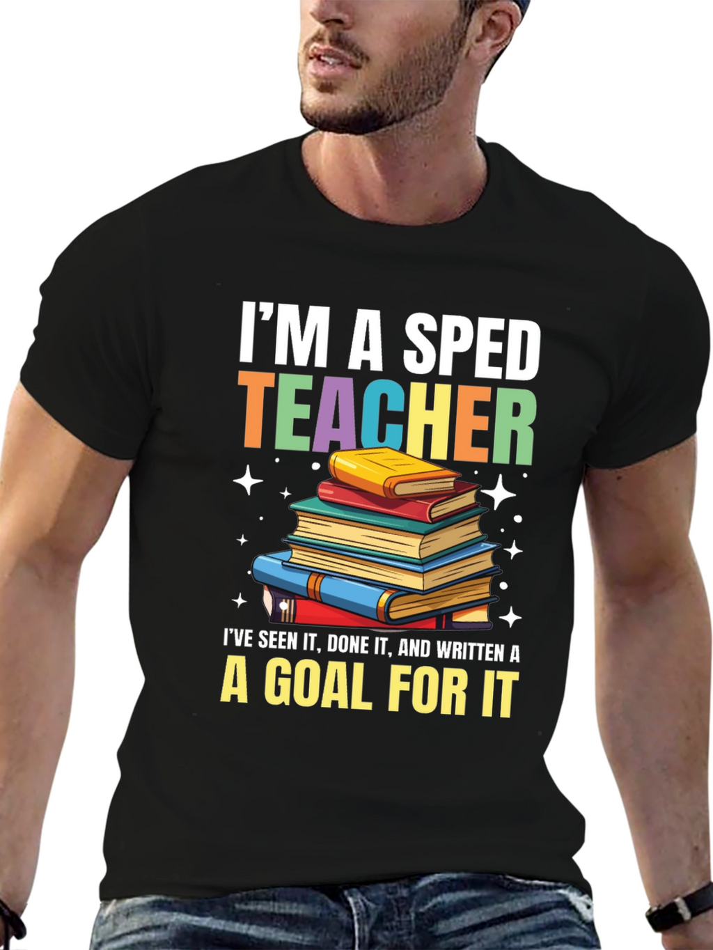 SPED Teacher T-Shirt: Special Education Bookworm Tee