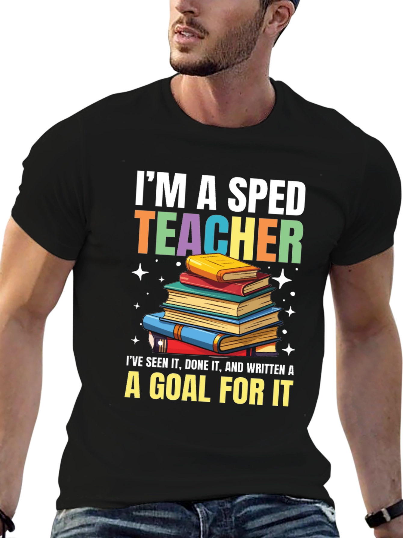 SPED Teacher T-Shirt: Special Education Bookworm Tee