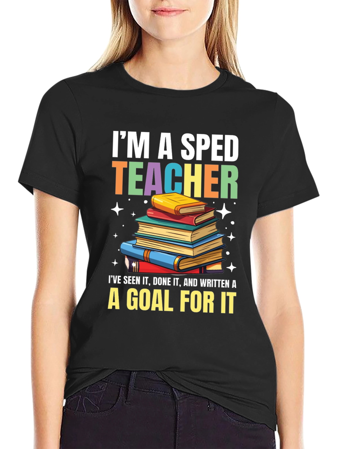 SPED Teacher T-Shirt: Special Education Bookworm Tee