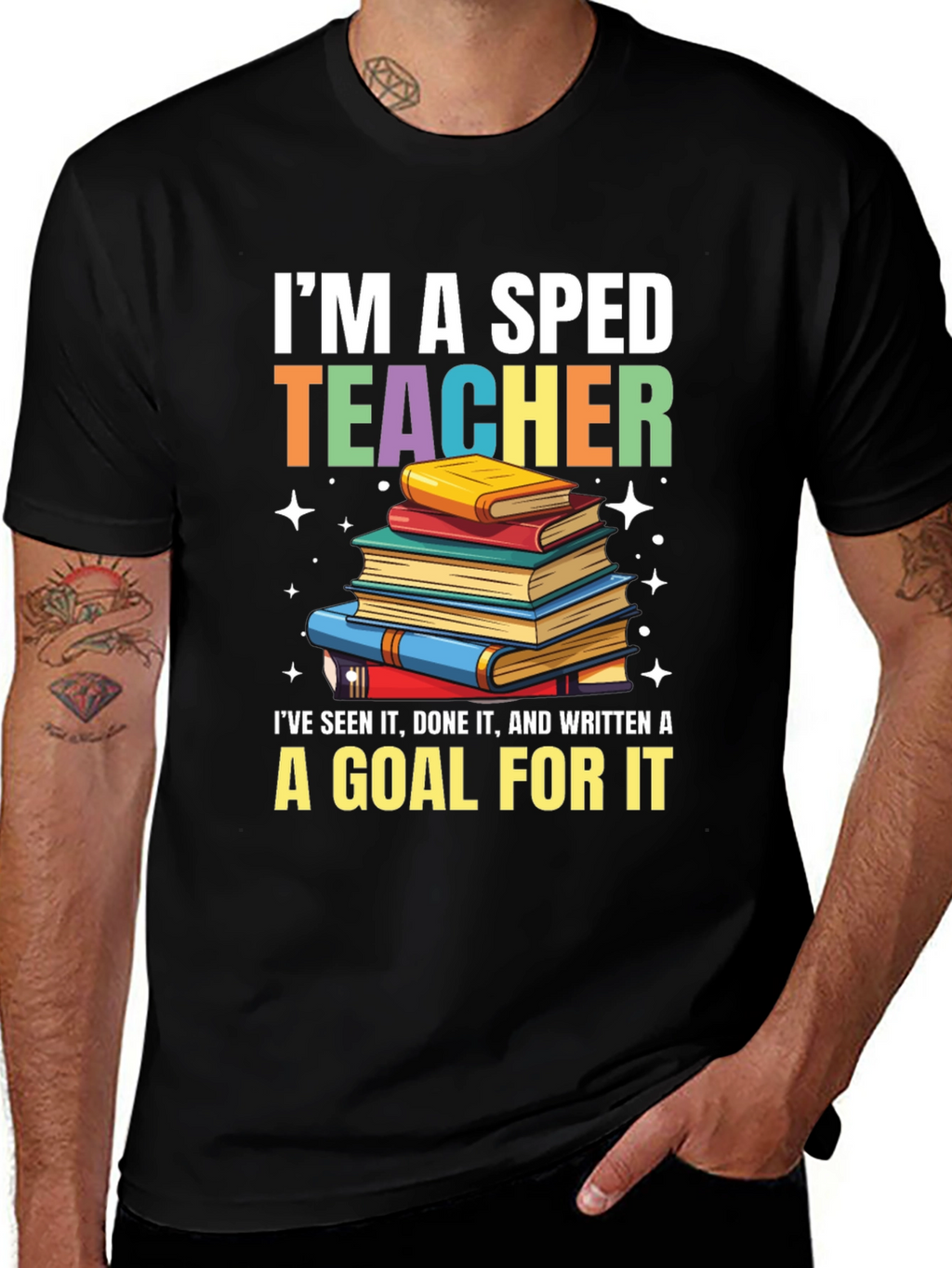 SPED Teacher T-Shirt: Special Education Bookworm Tee