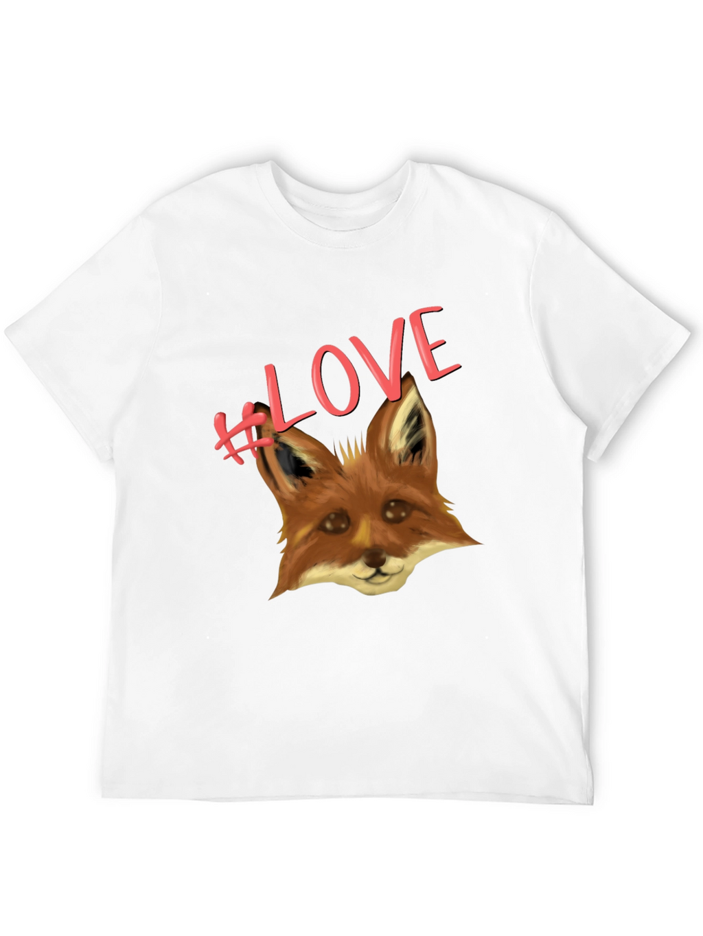 Fox Love T-Shirt - Cute Animal Graphic Tee