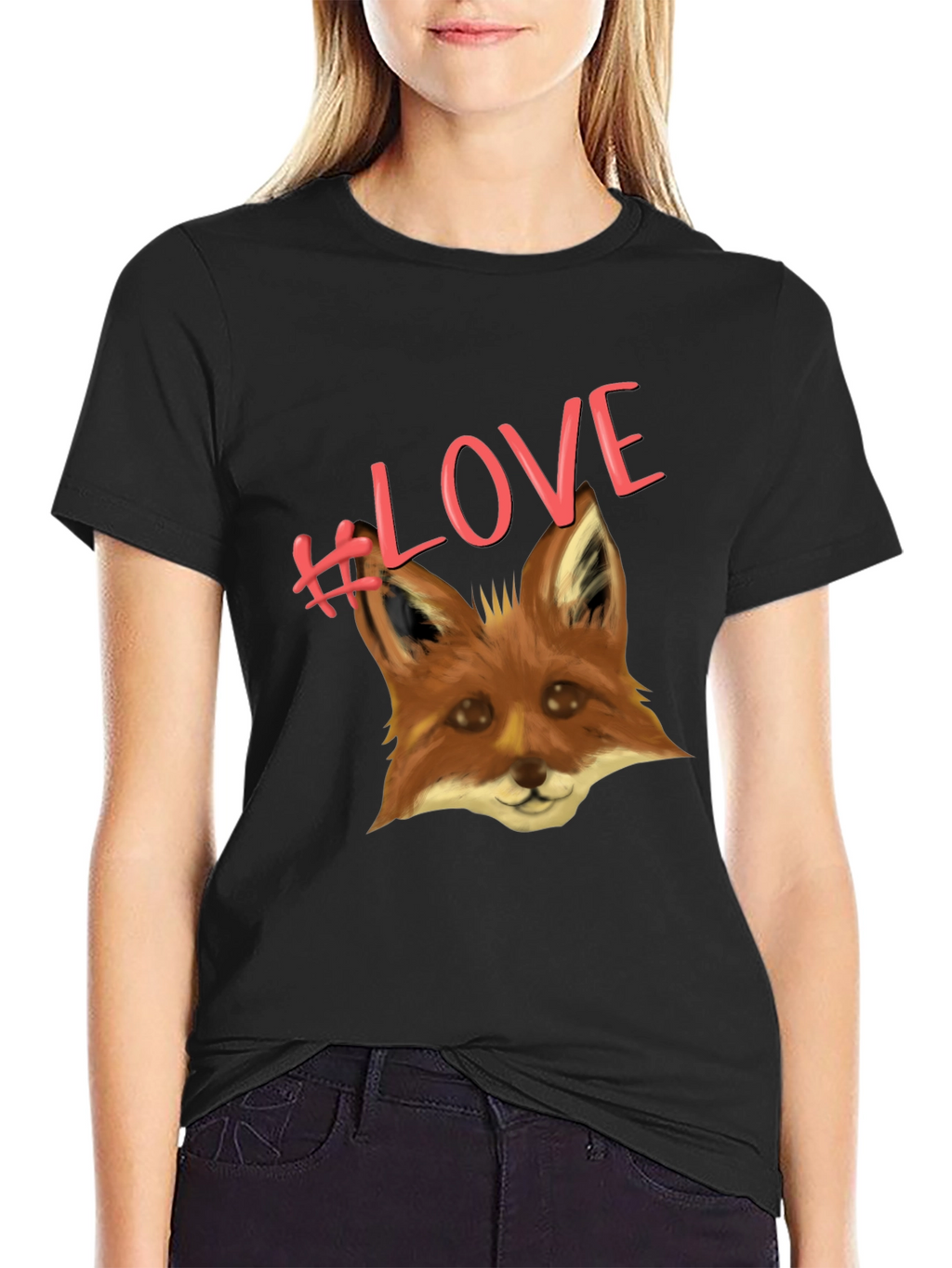 Fox Love T-Shirt - Cute Animal Graphic Tee