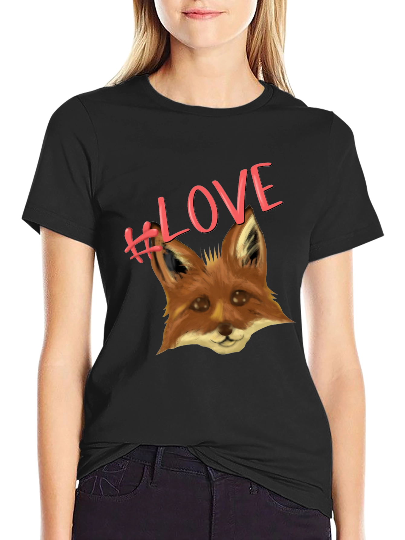 Fox Love T-Shirt - Cute Animal Graphic Tee