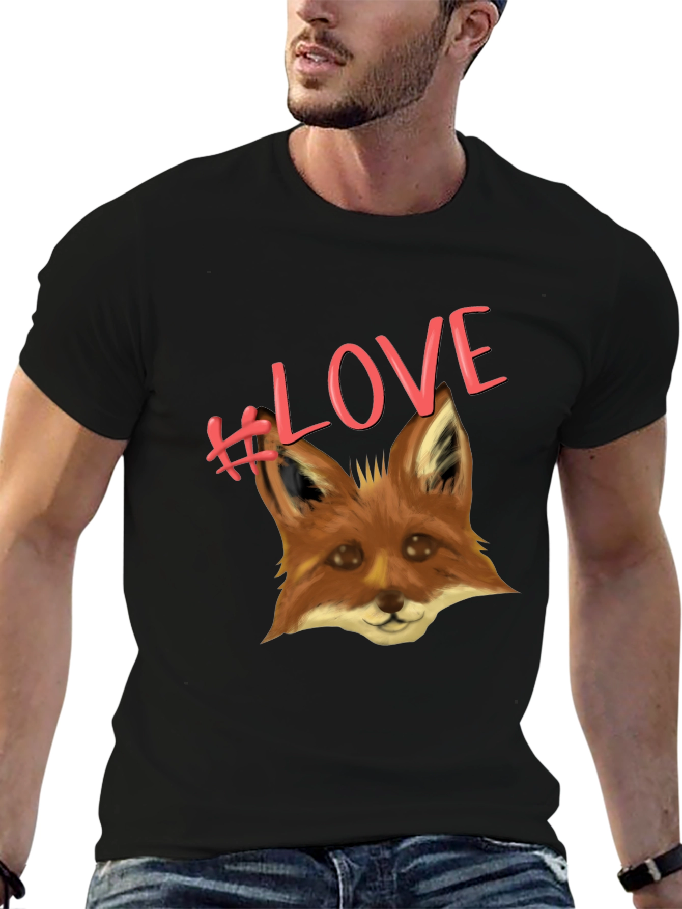 Fox Love T-Shirt - Cute Animal Graphic Tee