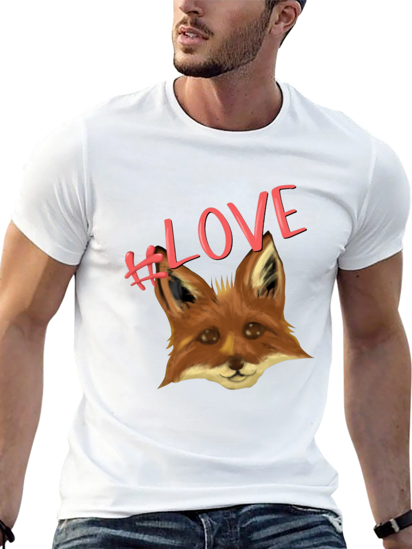 Fox Love T-Shirt - Cute Animal Graphic Tee