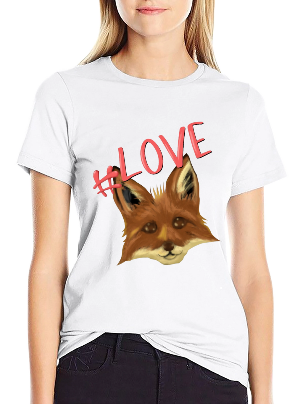 Fox Love T-Shirt - Cute Animal Graphic Tee