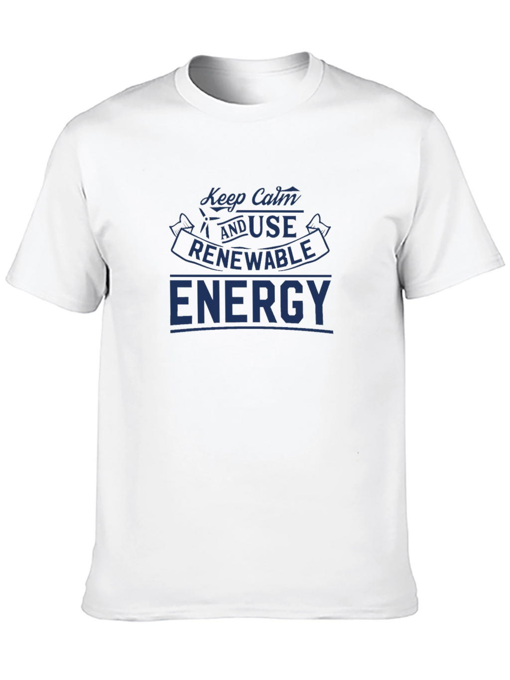 Keep Calm & Use Renewable Energy Black T-Shirt