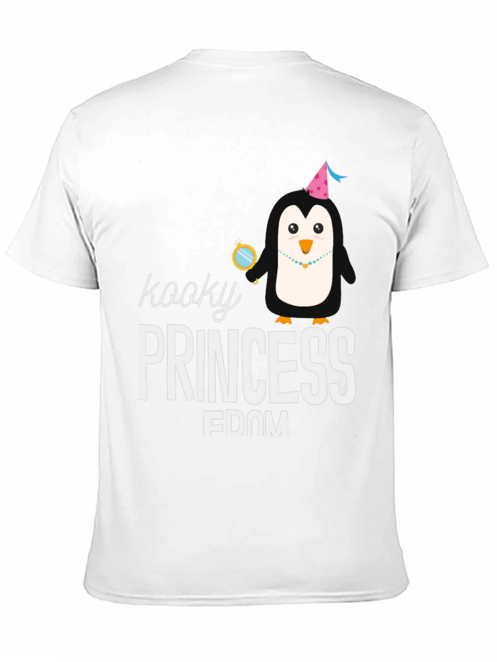 Kooky Princess Penguin T-Shirt - Black