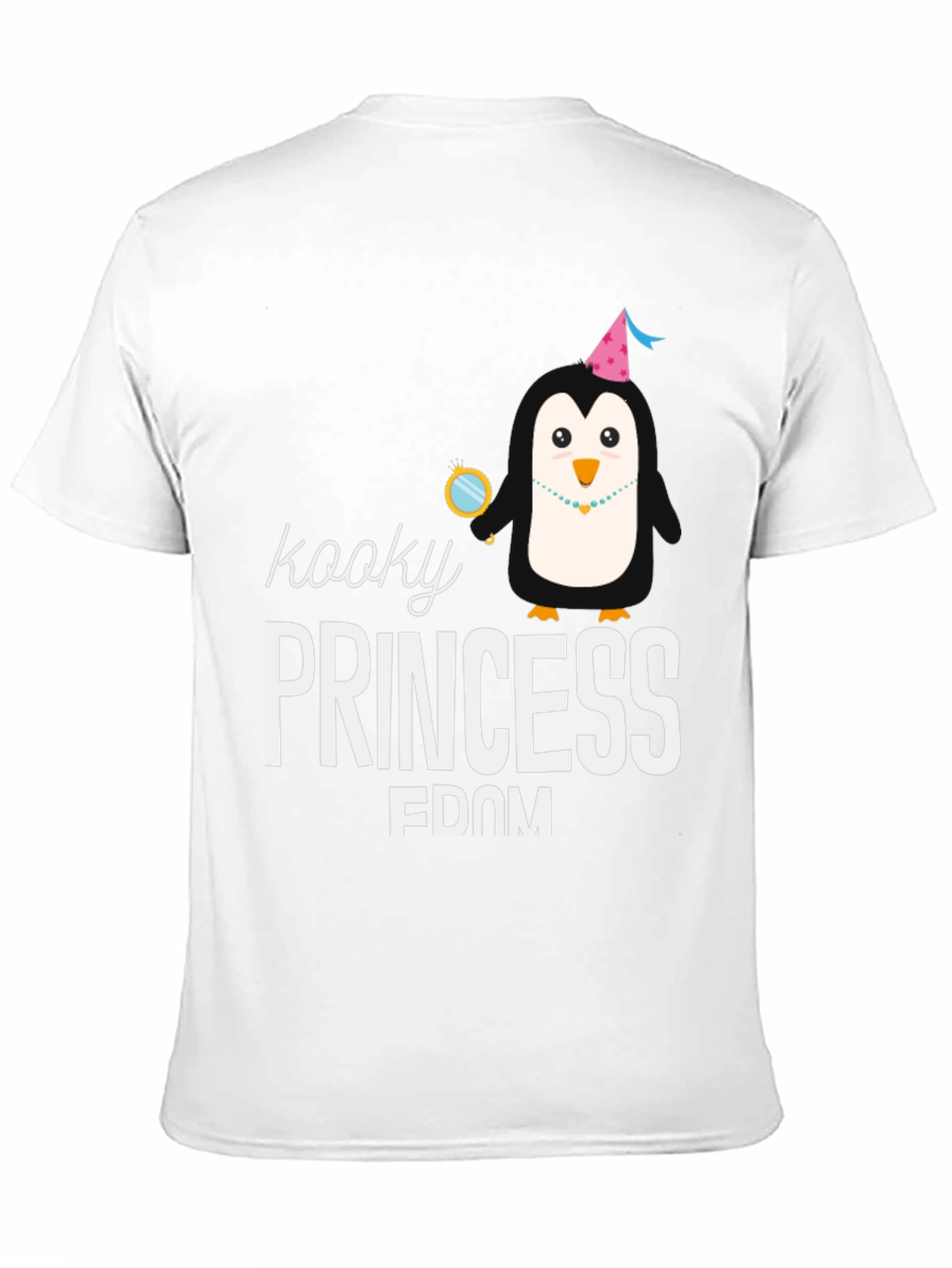 Kooky Princess Penguin T-Shirt - Black