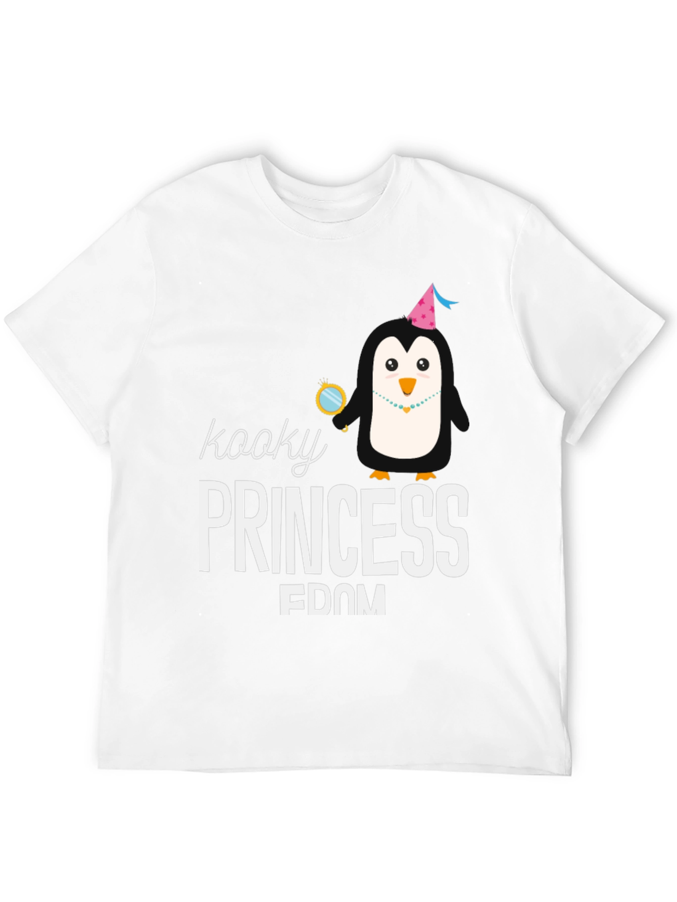 Kooky Princess Penguin T-Shirt - Black