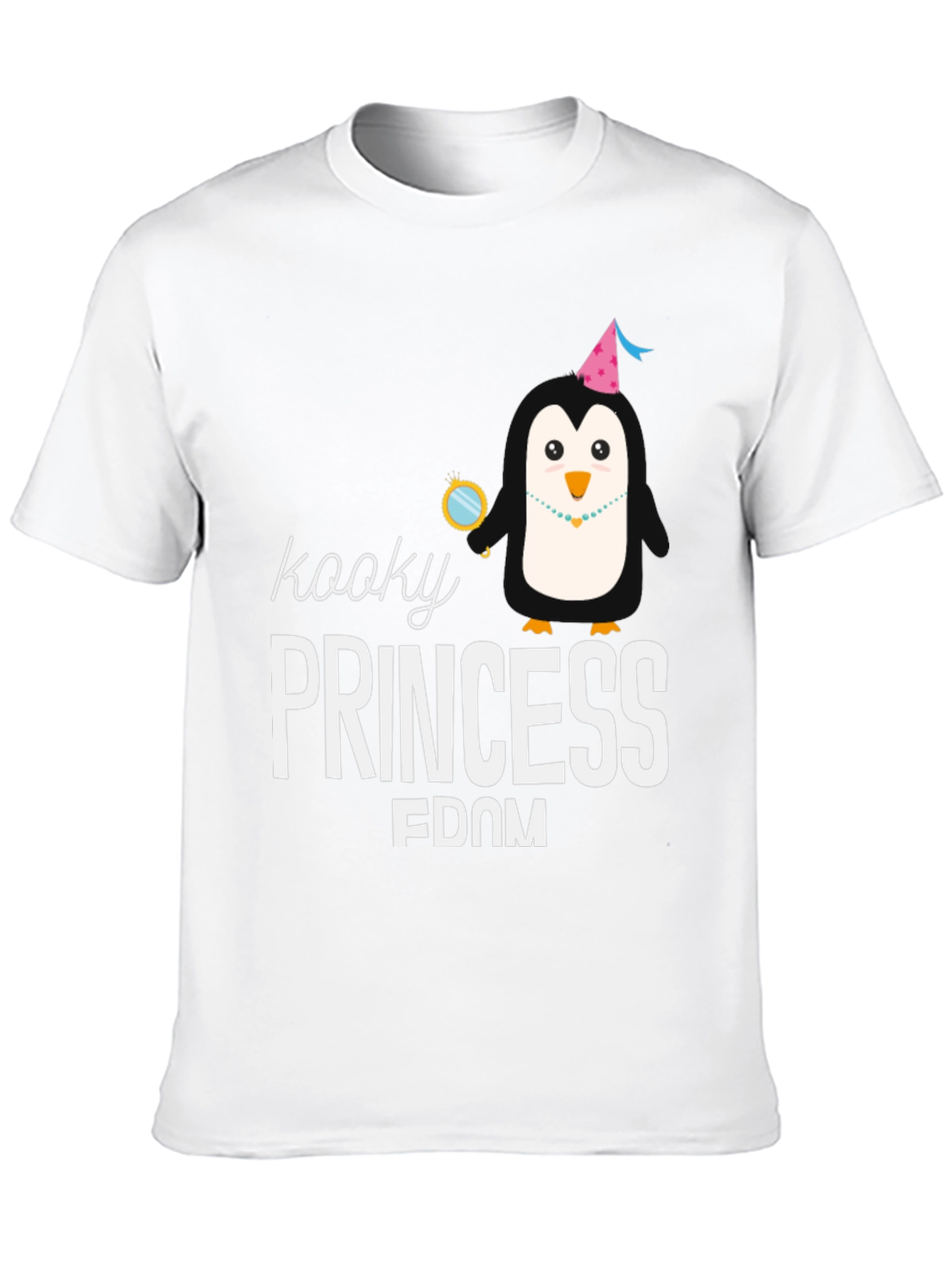 Kooky Princess Penguin T-Shirt - Black