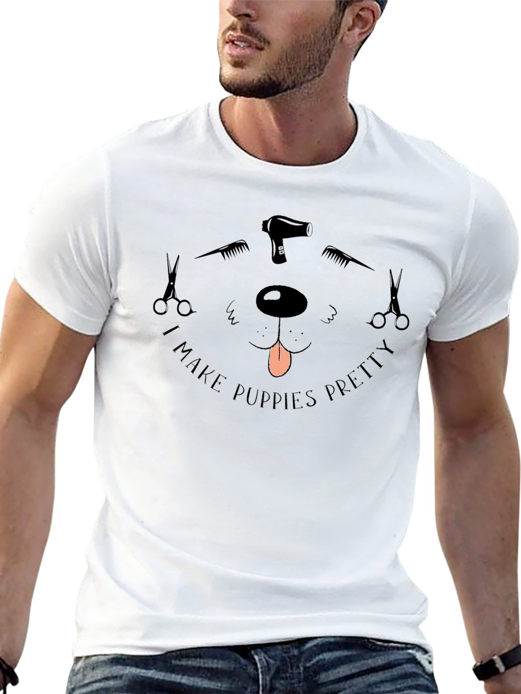 Puppy Groomer T-Shirt - I Make Puppies Pretty