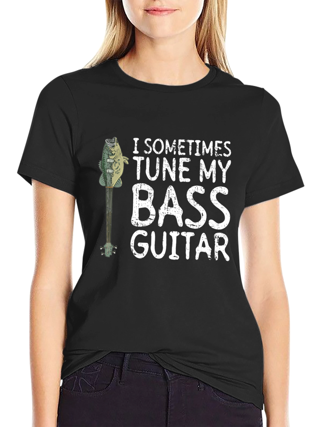 Bass Guitar Humor T-Shirt - I Sometimes Tune...