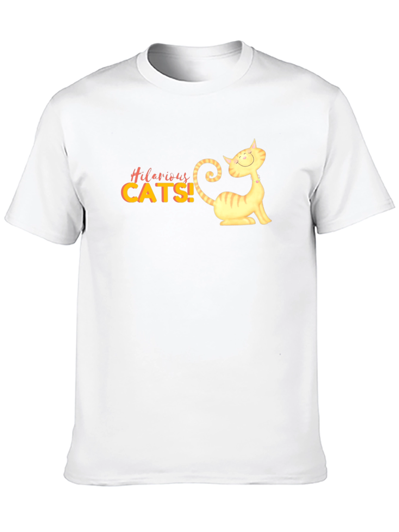 Hilarious Cats Graphic Black T-Shirt