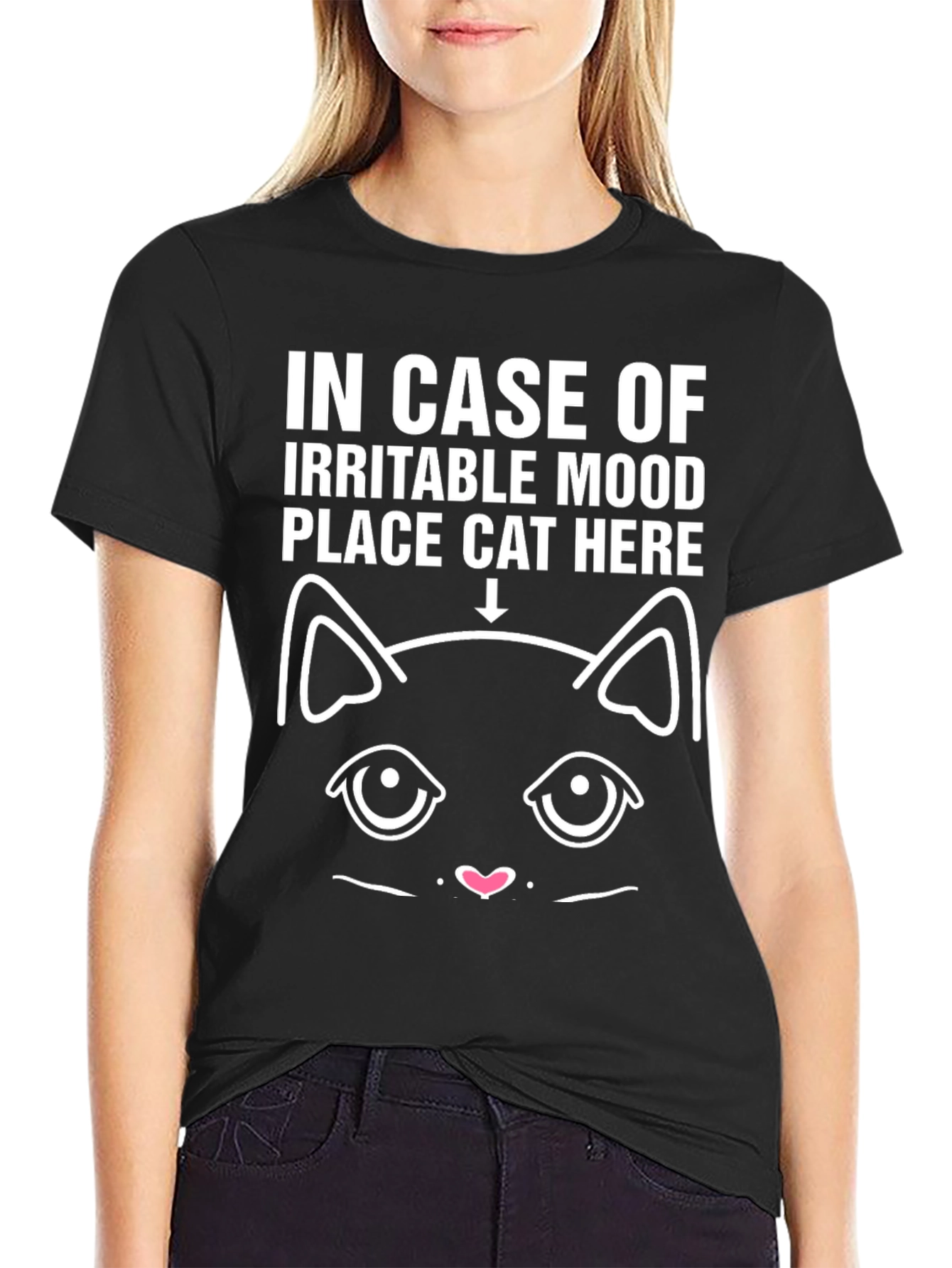 Irritable Mood Cat Here T-Shirt