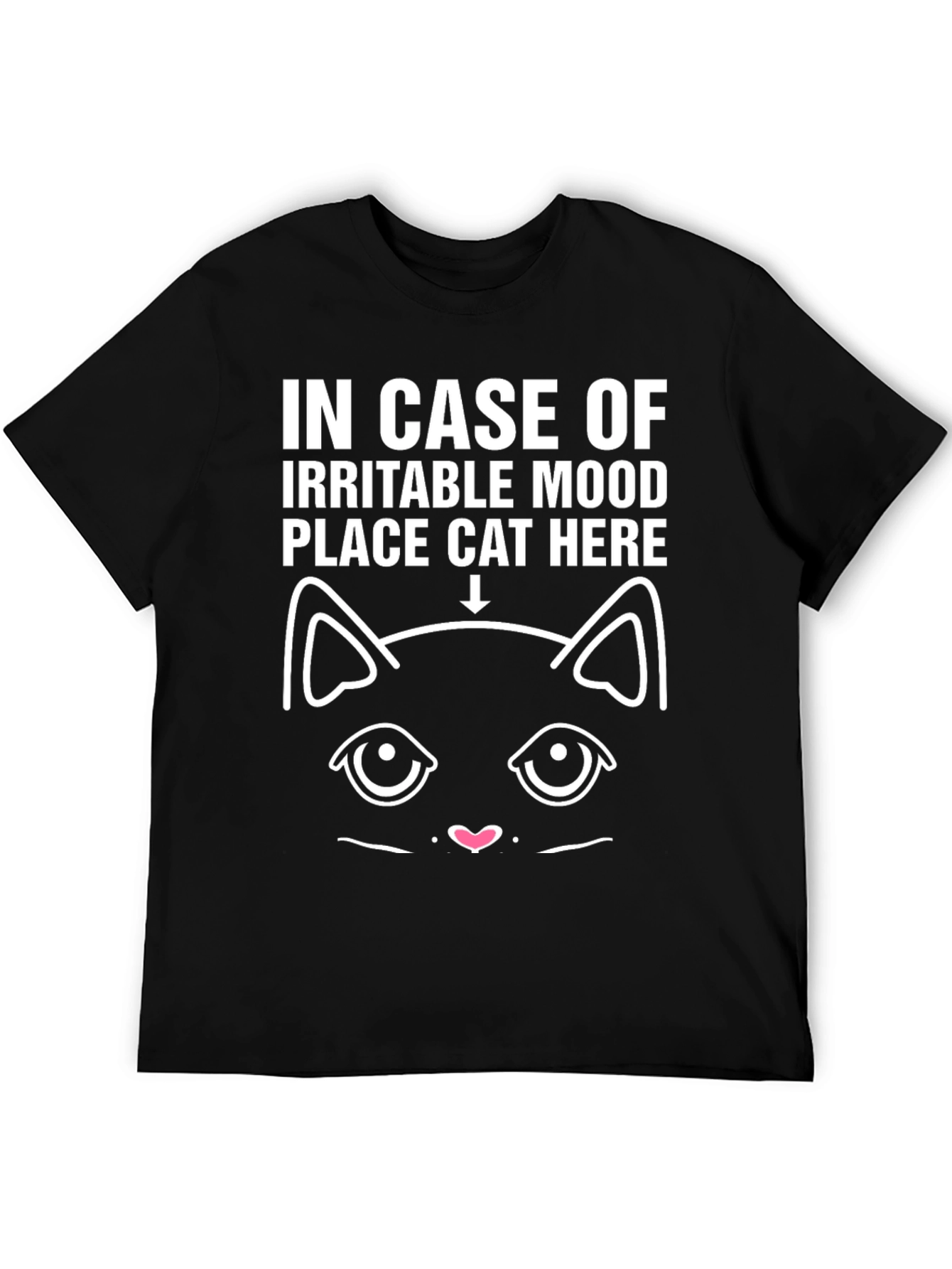 Irritable Mood Cat Here T-Shirt