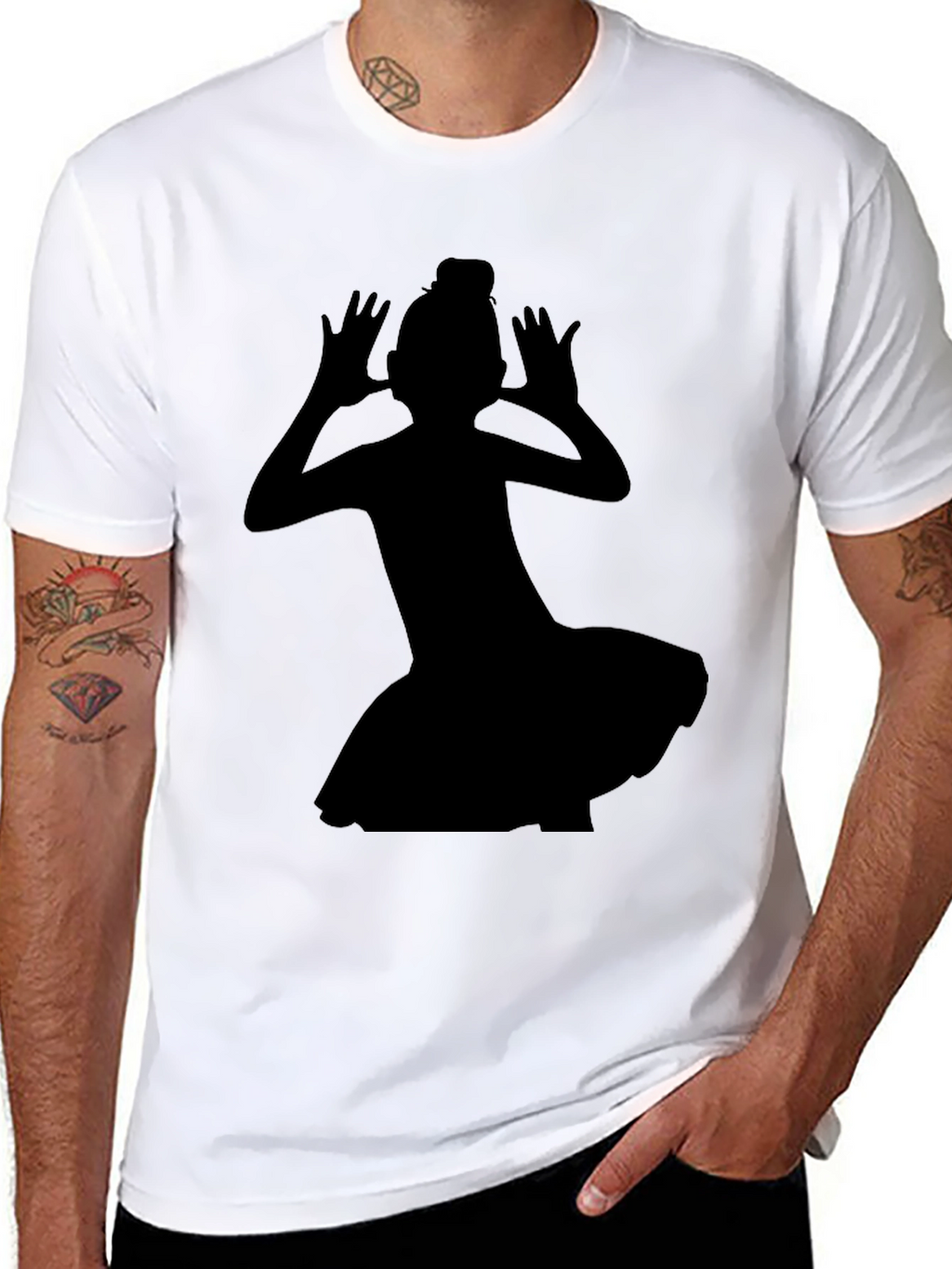 Silhouette Dancer Black T-Shirt