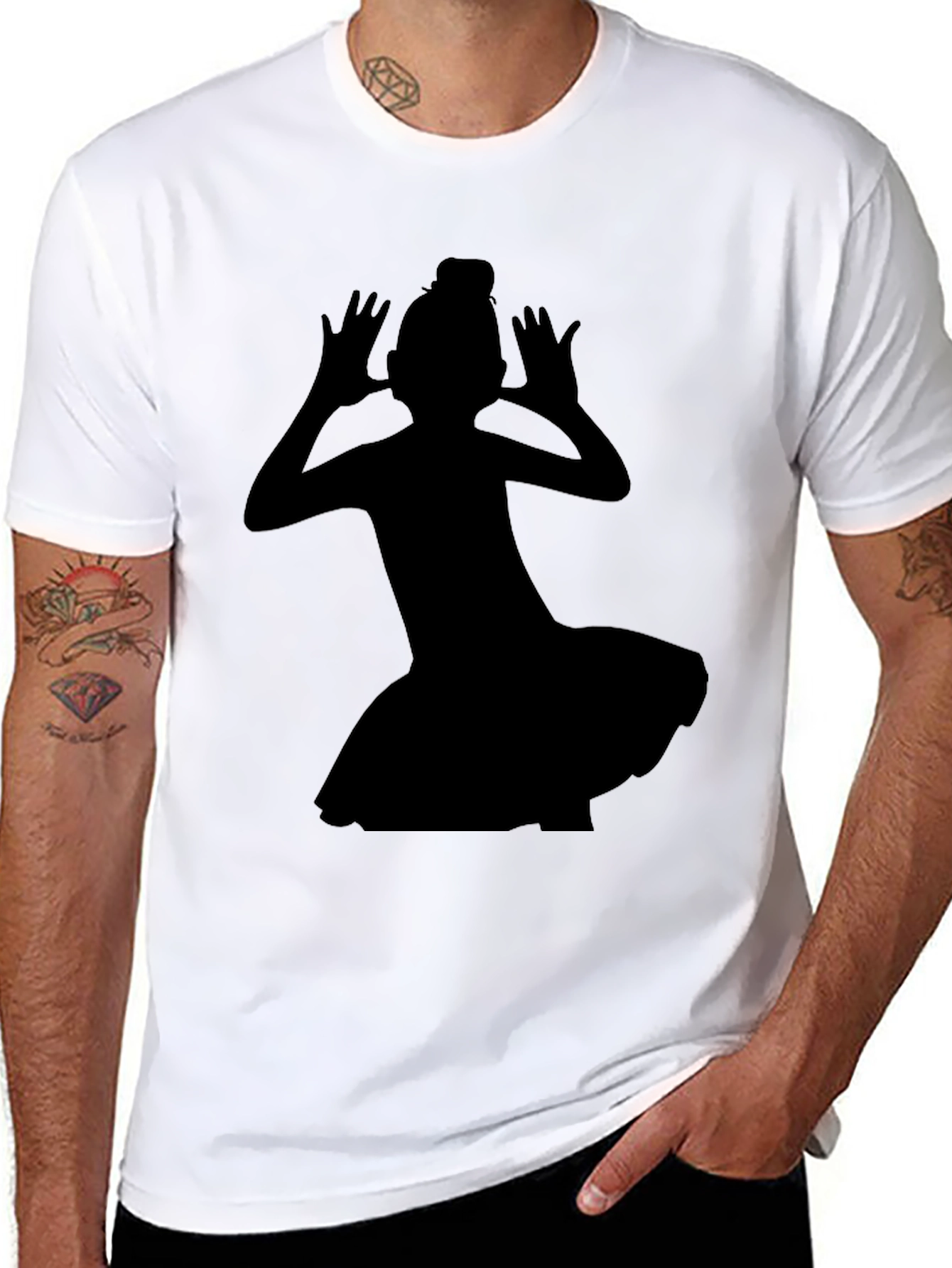 Silhouette Dancer Black T-Shirt