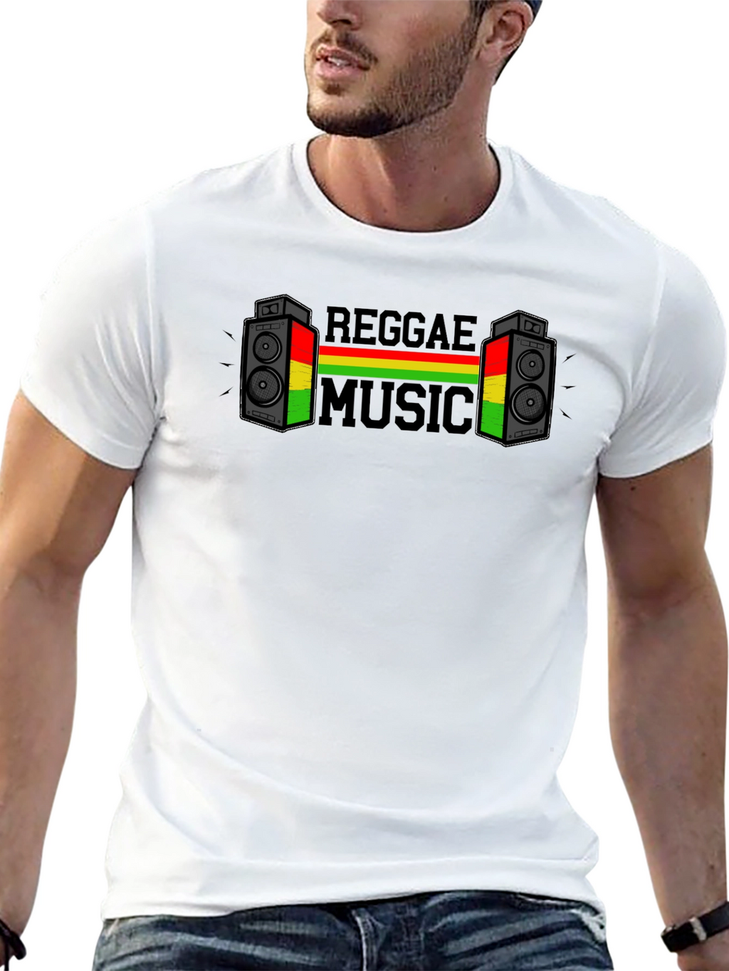Reggae Music Graphic T-Shirt - Cool Casual Tee
