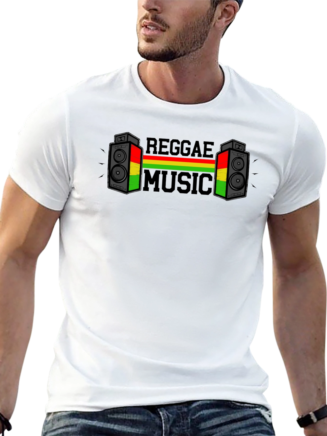 Reggae Music Graphic T-Shirt - Cool Casual Tee