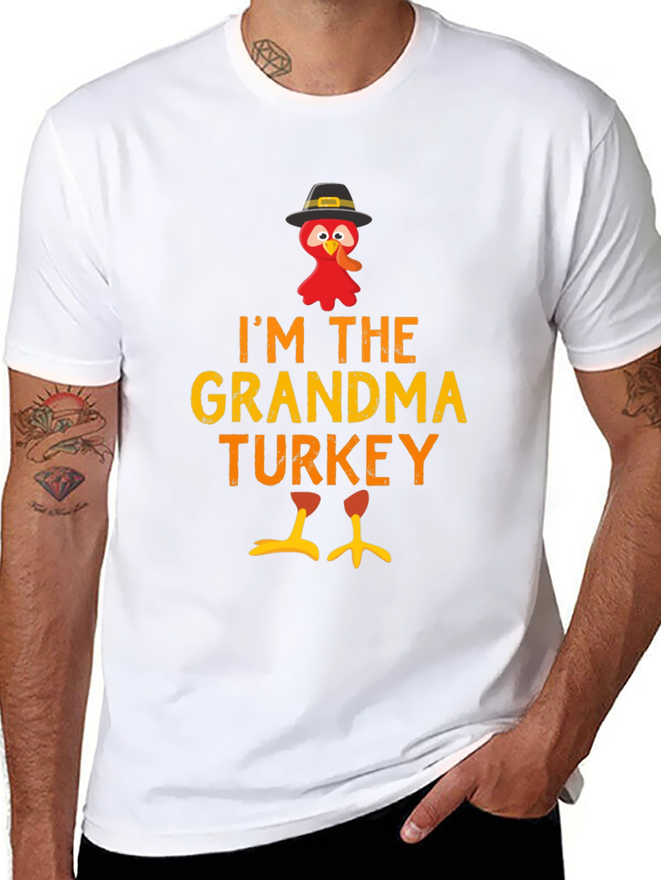 Im The Grandma Turkey T-Shirt - Thanksgiving Apparel