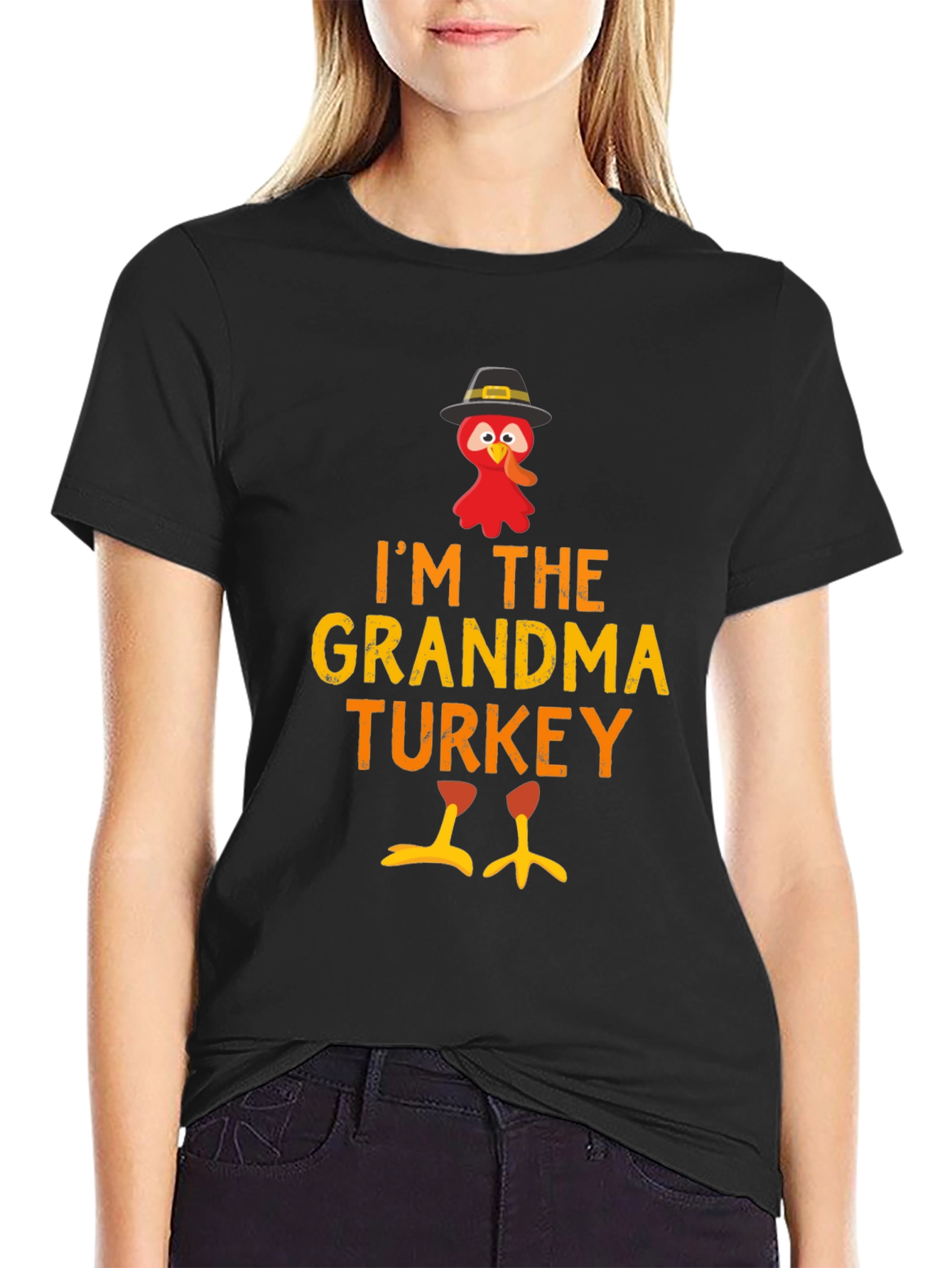 Im The Grandma Turkey T-Shirt - Thanksgiving Apparel