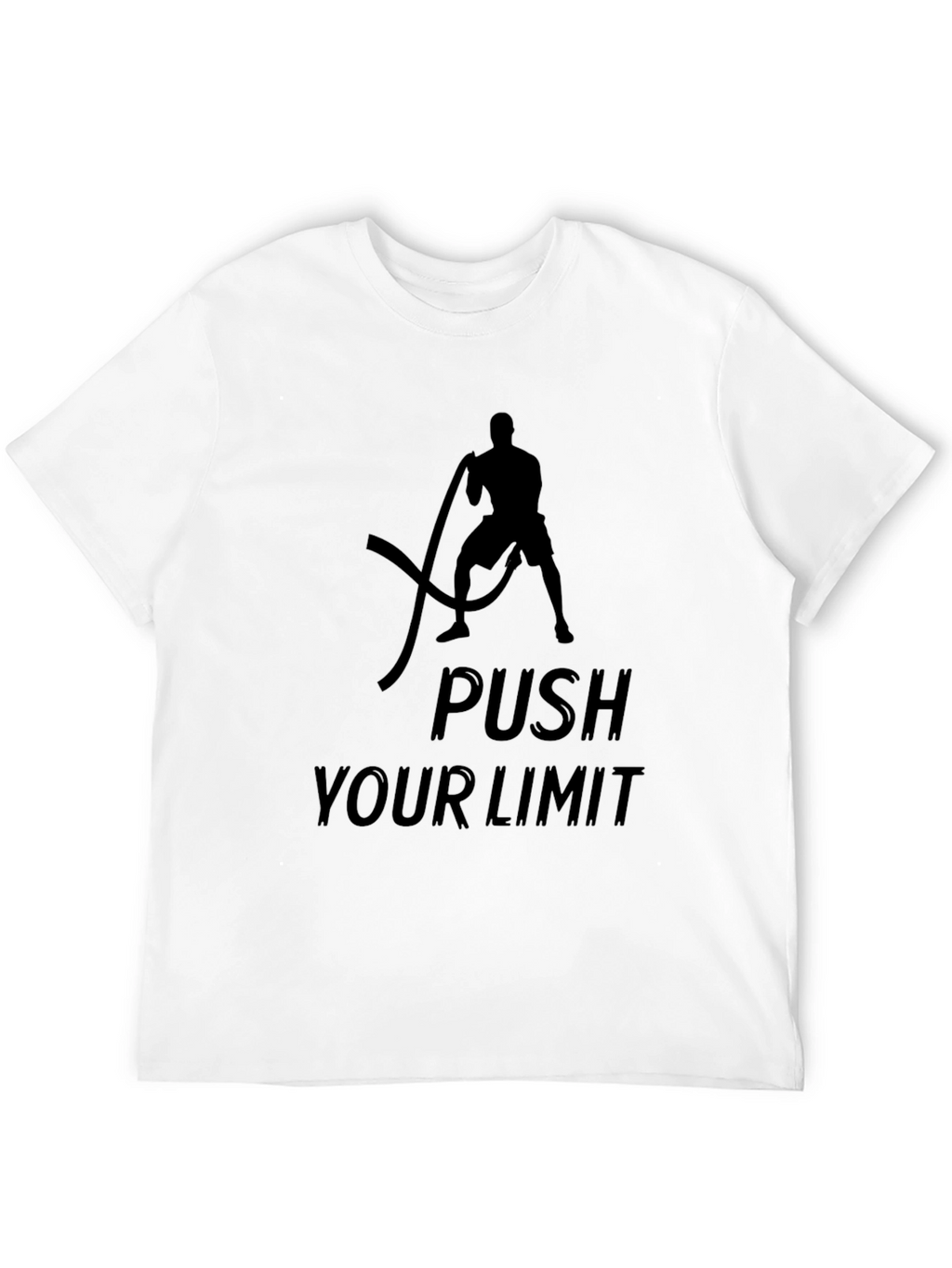 Push Your Limit Black T-Shirt - Fitness Apparel