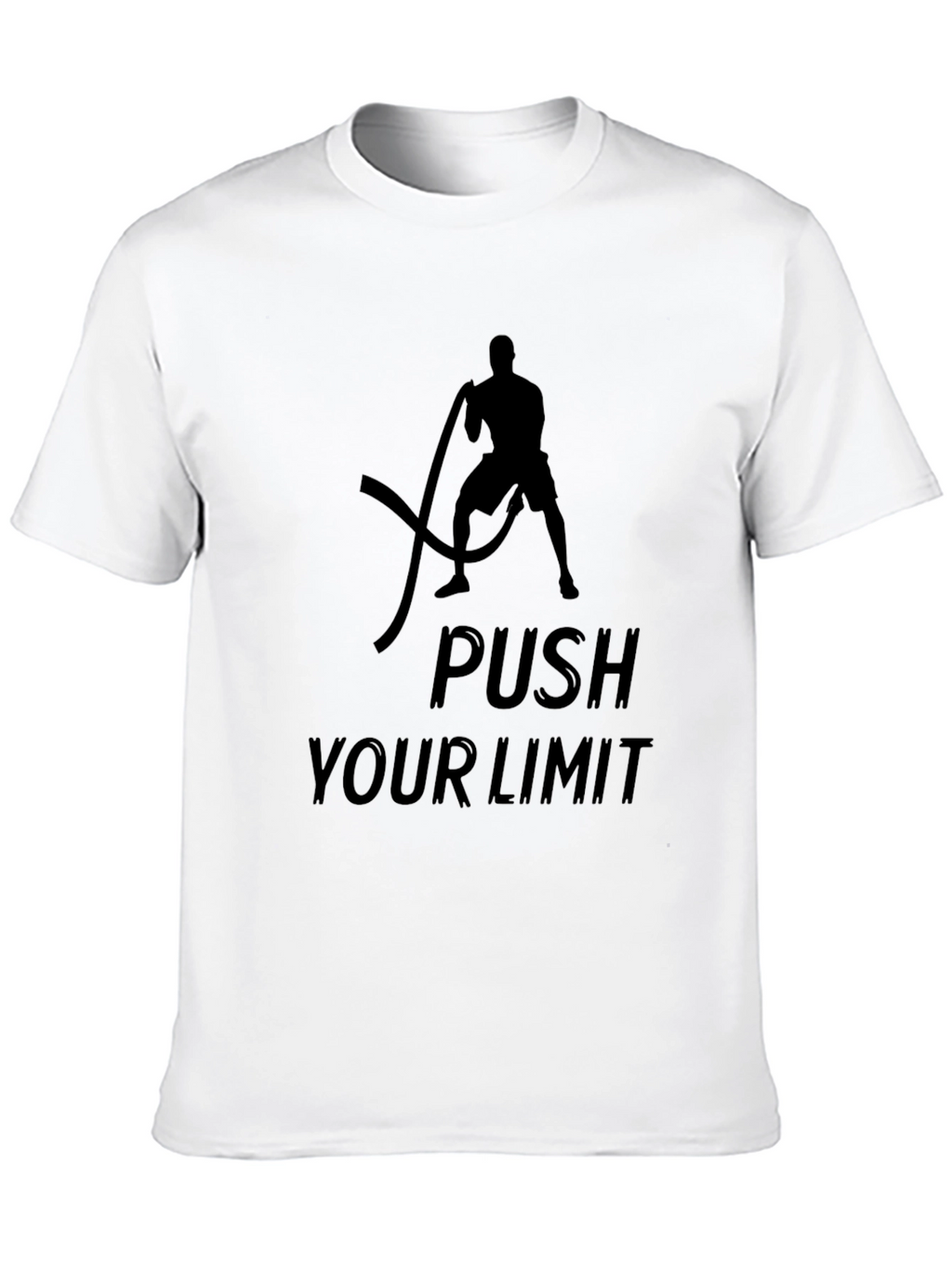 Push Your Limit Black T-Shirt - Fitness Apparel