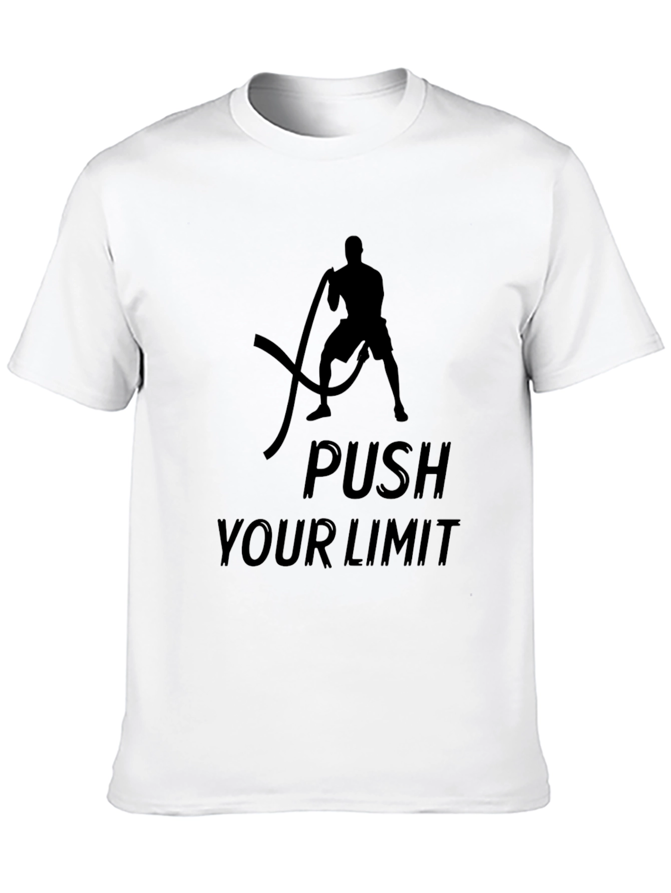 Push Your Limit Black T-Shirt - Fitness Apparel