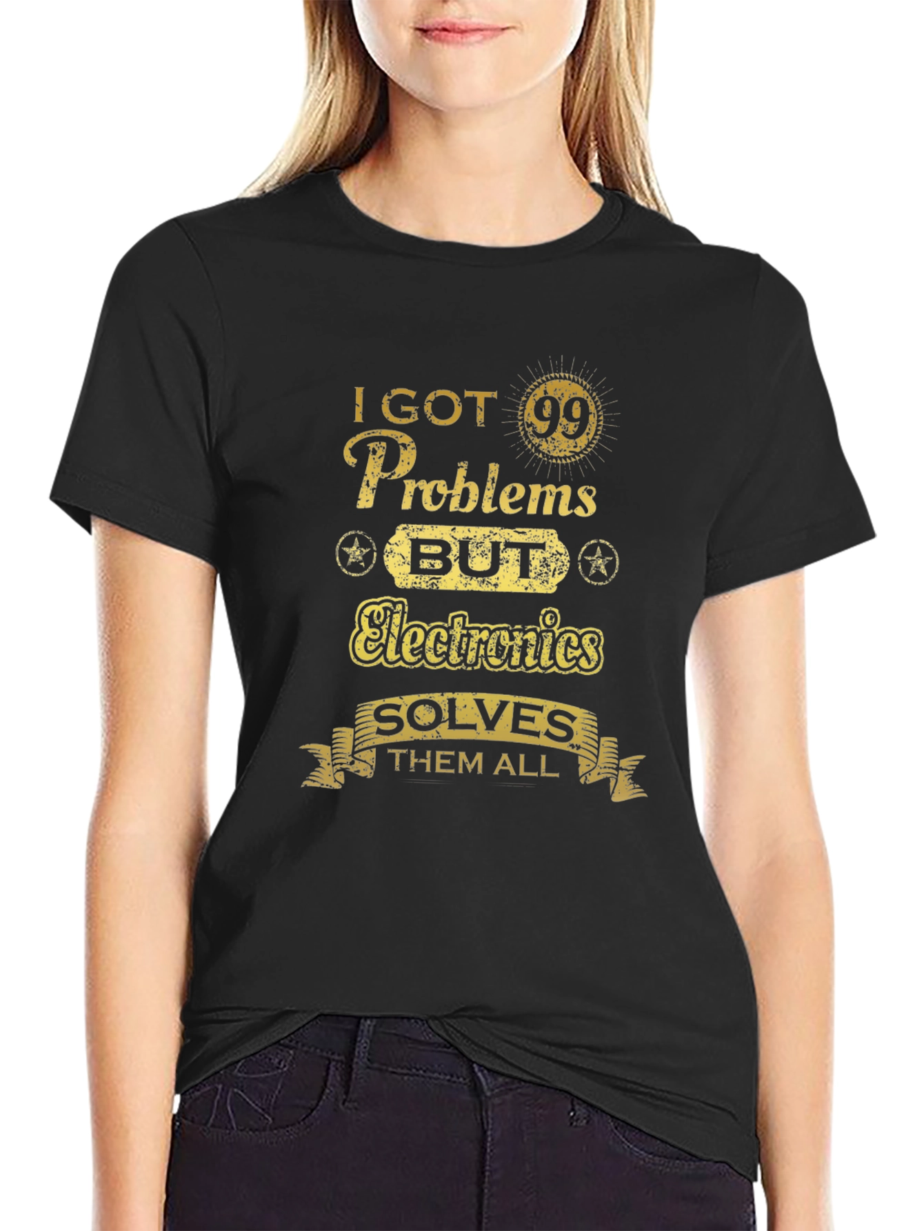 Funny Electronics Problem Solver T-Shirt