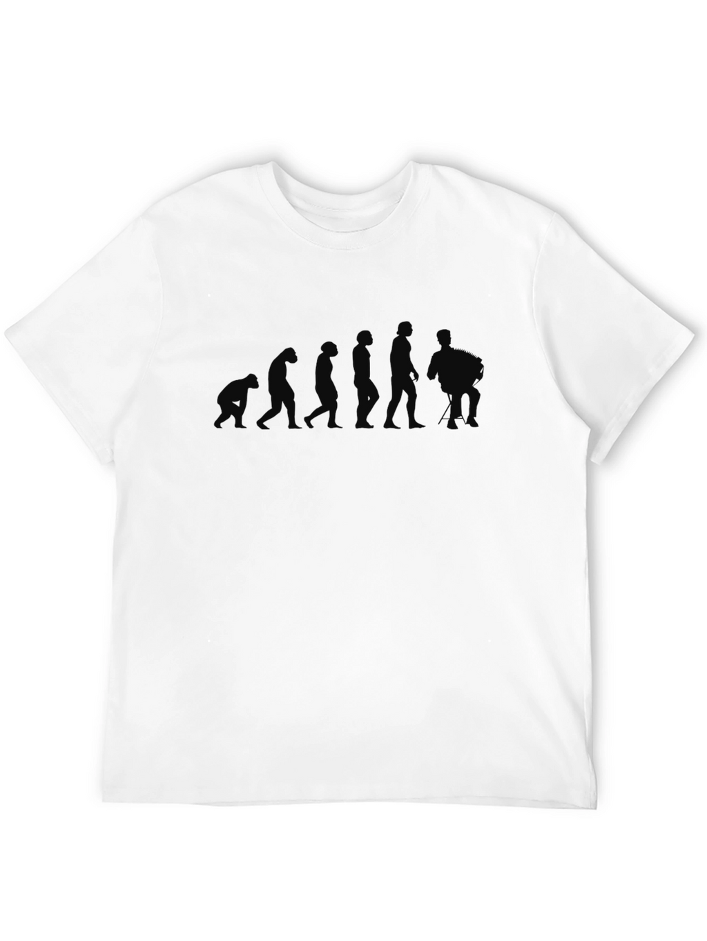 Evolution Silhouette Graphic T-Shirt - Black