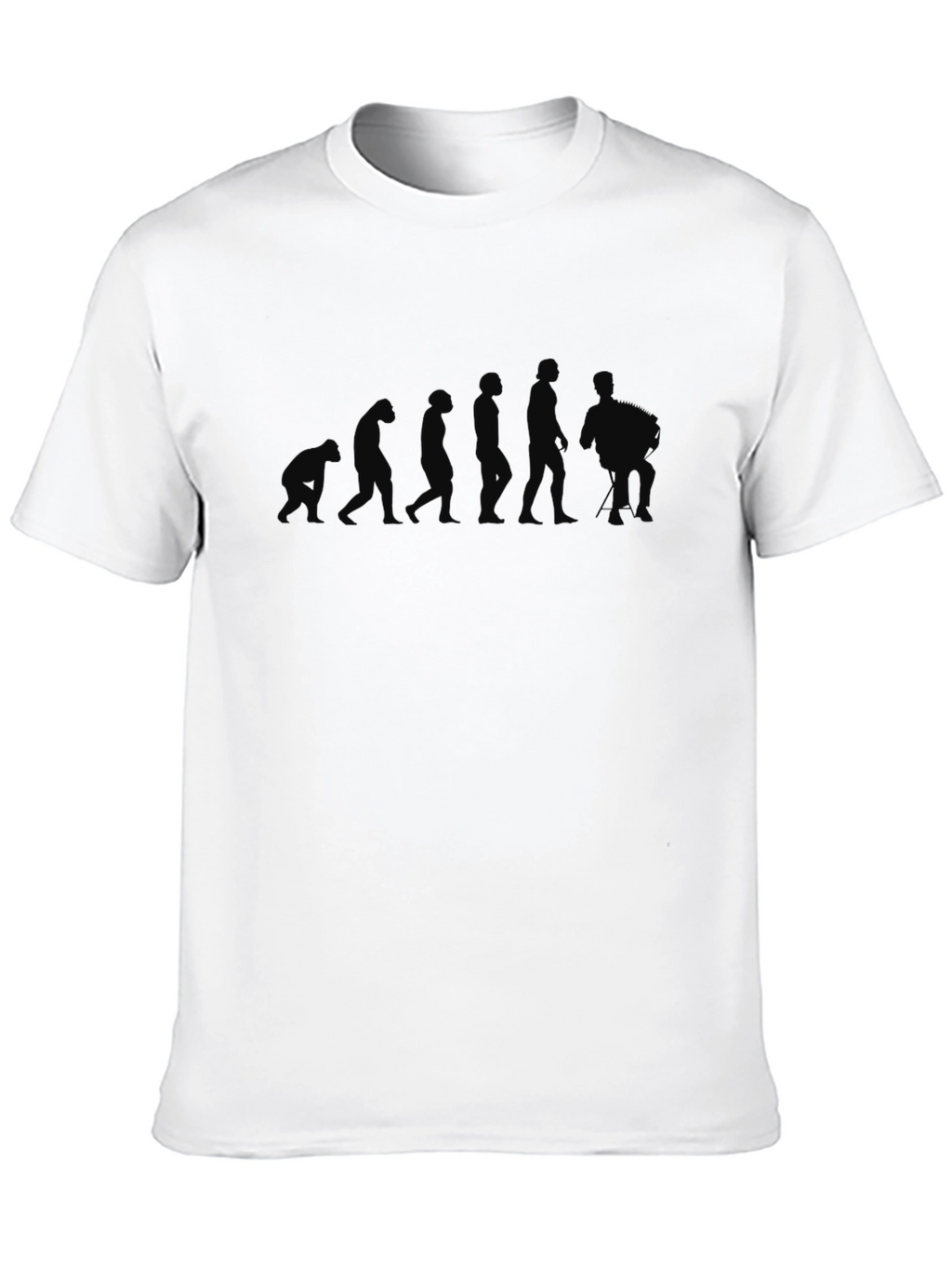 Evolution Silhouette Graphic T-Shirt - Black