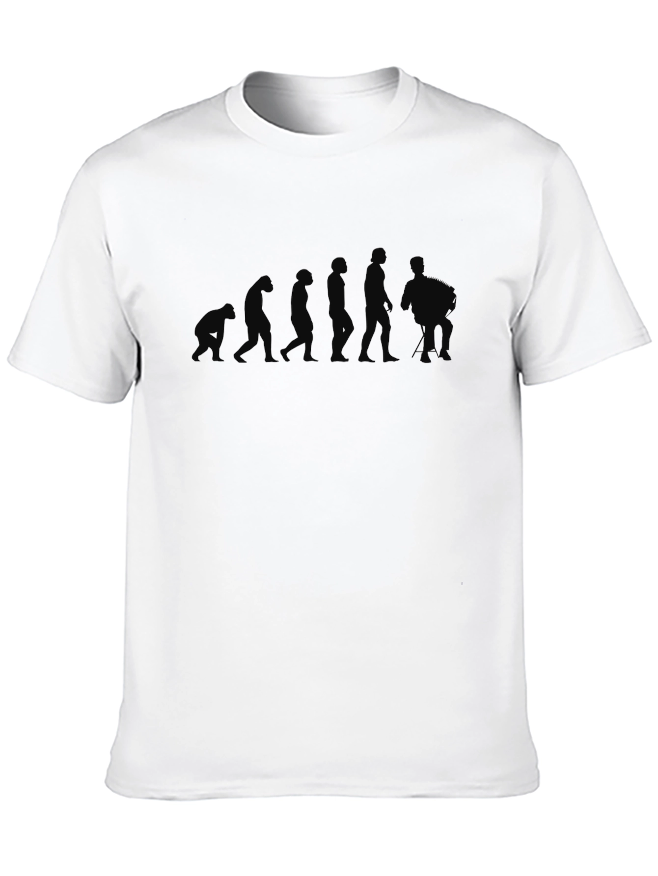 Evolution Silhouette Graphic T-Shirt - Black