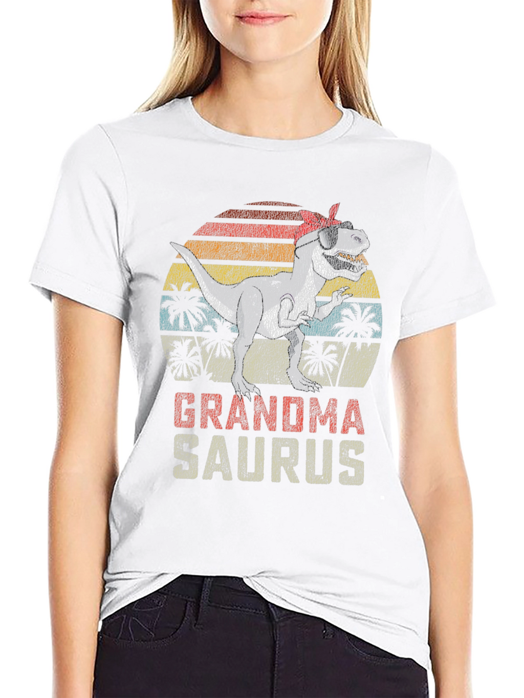 Grandmasaurus T-Shirt - Cool Dinosaur Graphic Tee