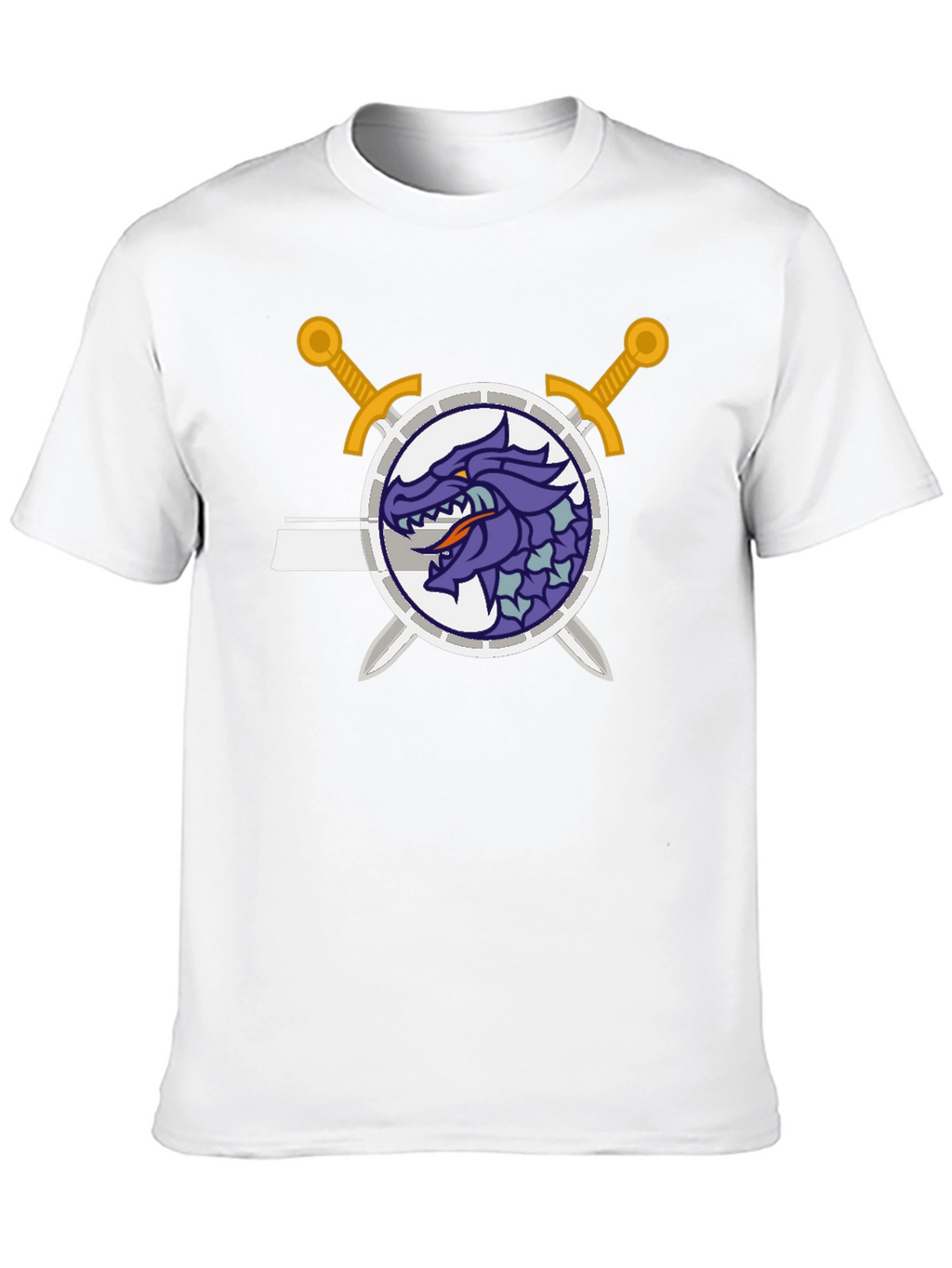 Dragon Crest Swordsman Black T-Shirt