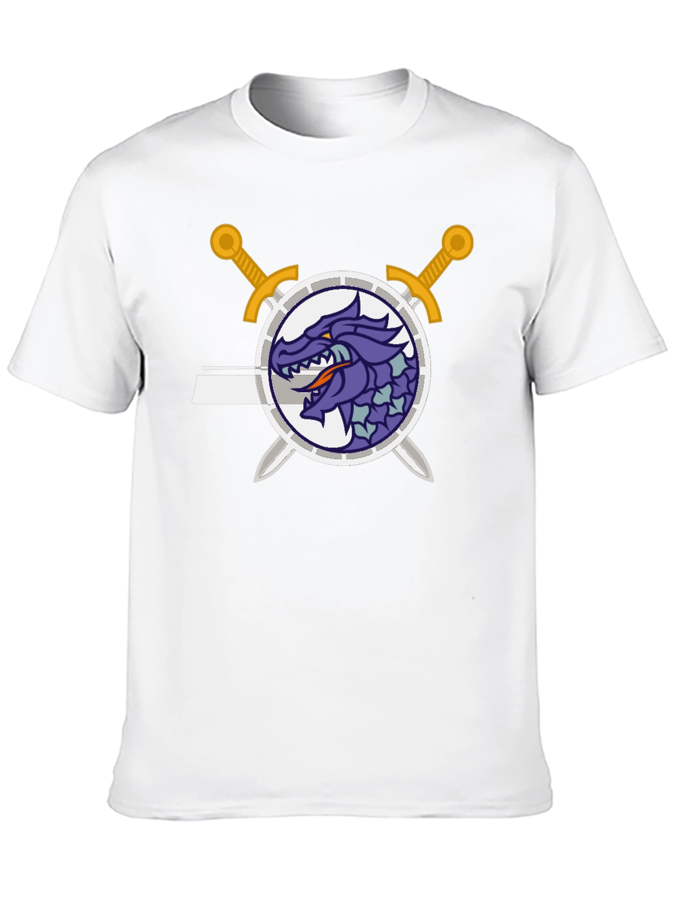 Dragon Crest Swordsman Black T-Shirt