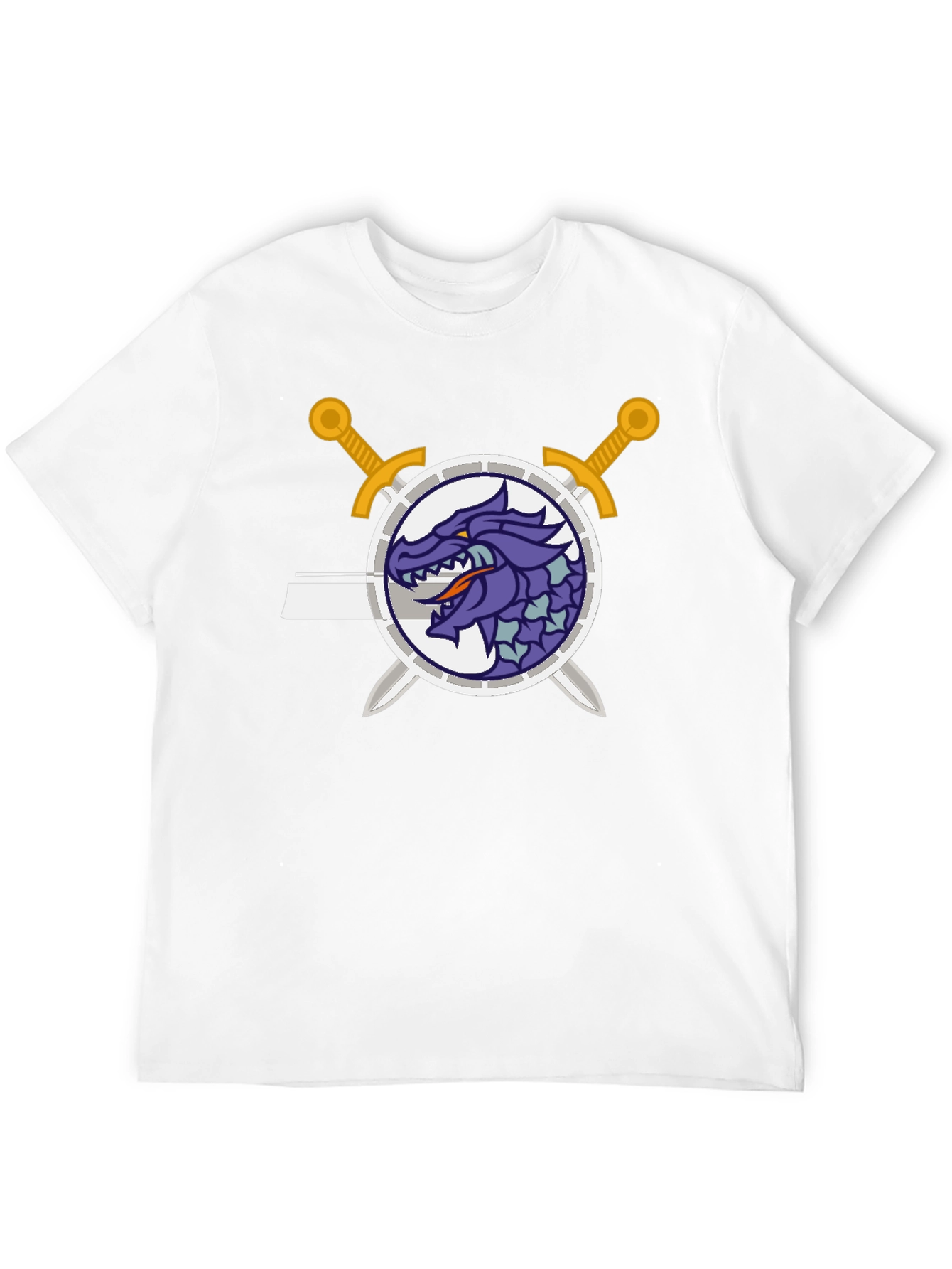 Dragon Crest Swordsman Black T-Shirt