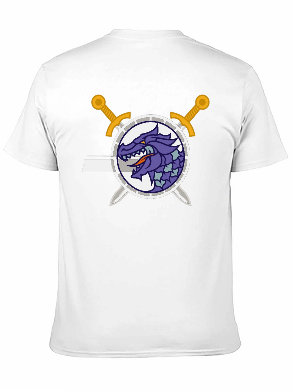 Dragon Crest Swordsman Black T-Shirt
