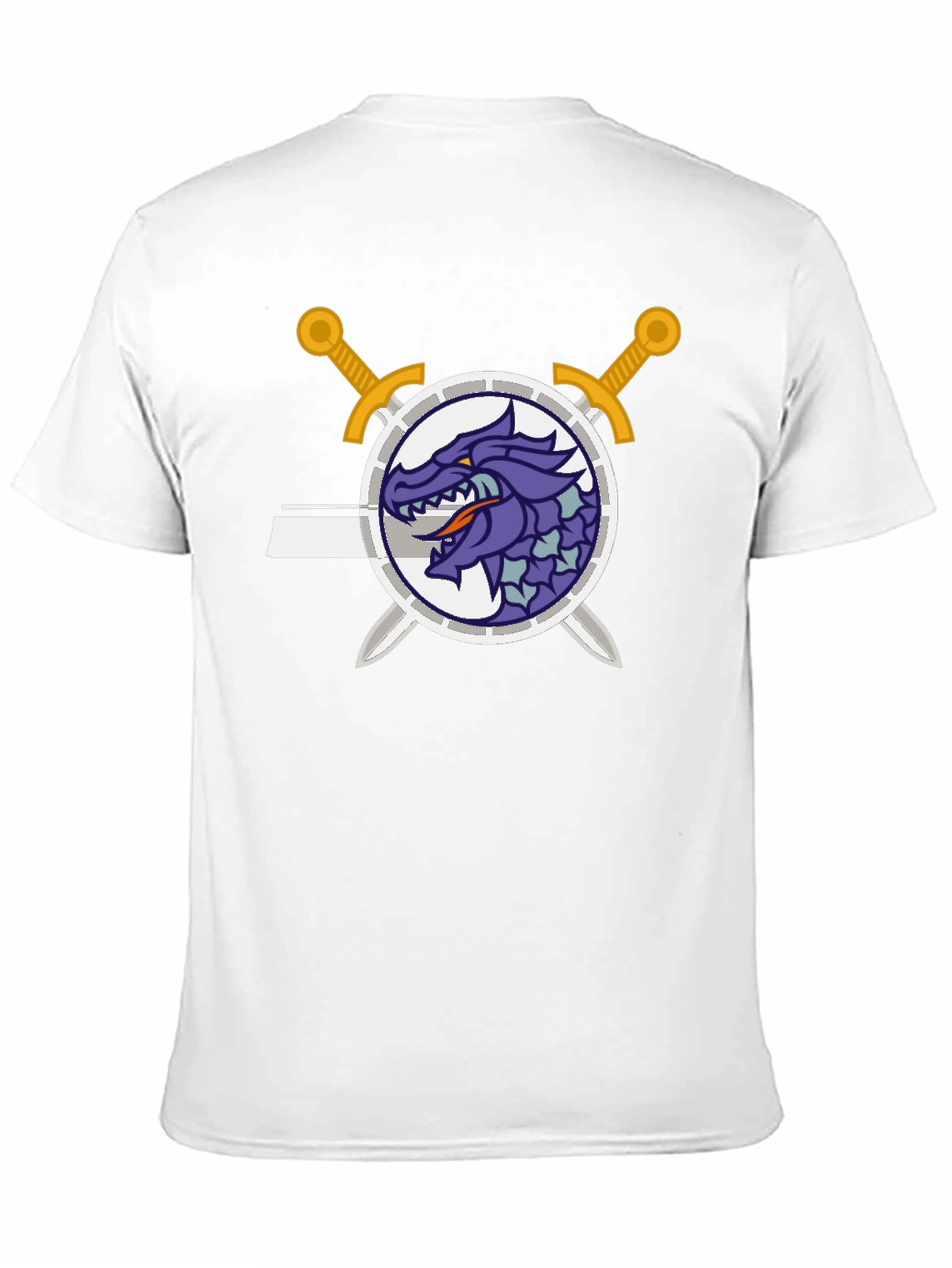 Dragon Crest Swordsman Black T-Shirt