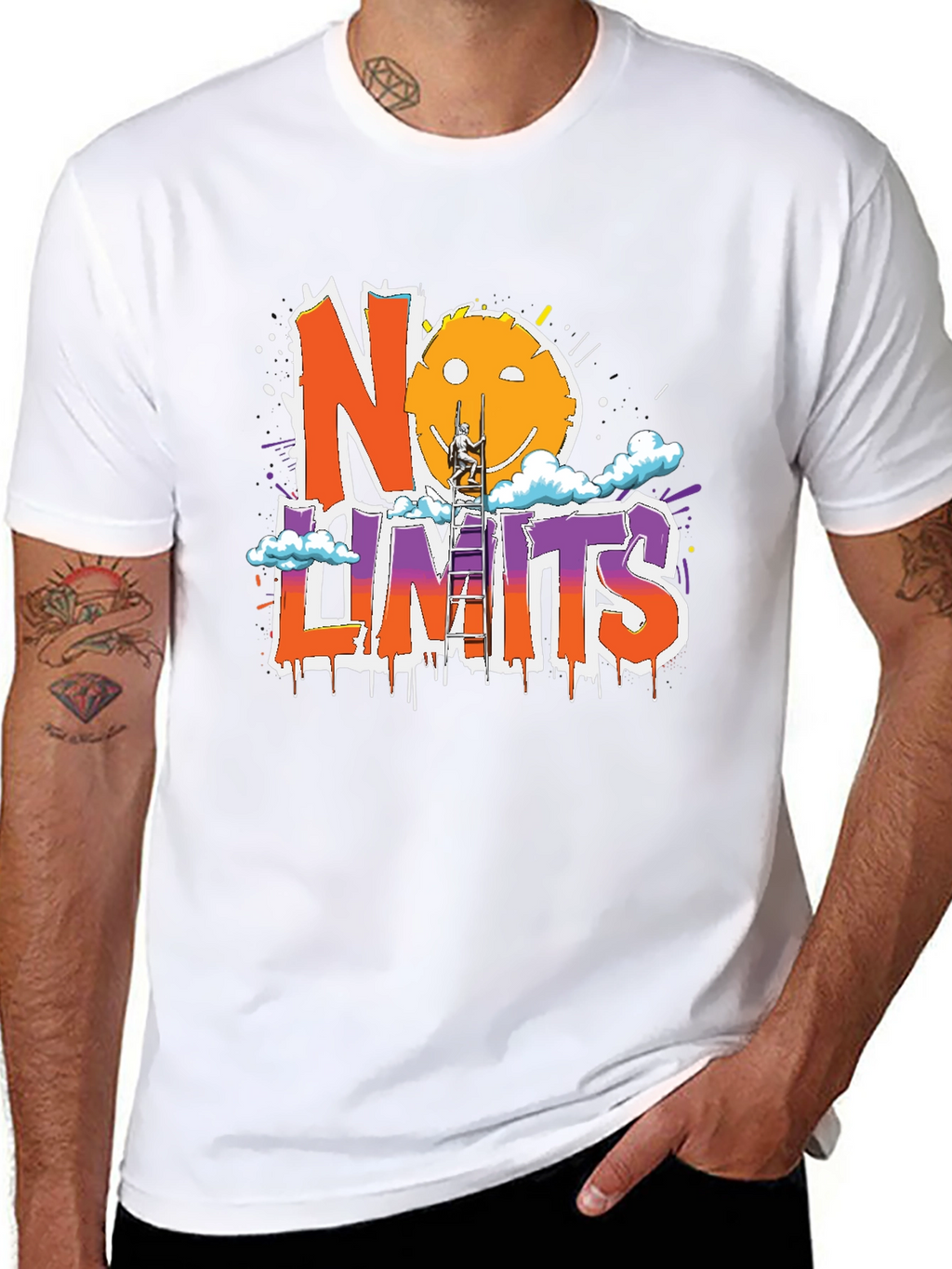 No Limits Graphic Print T-Shirt