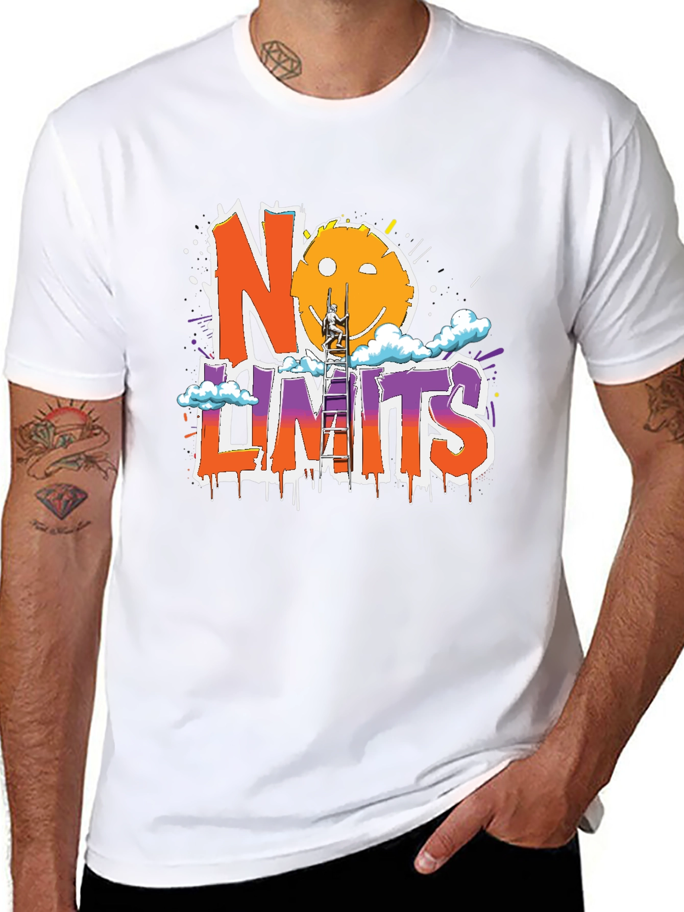 No Limits Graphic Print T-Shirt