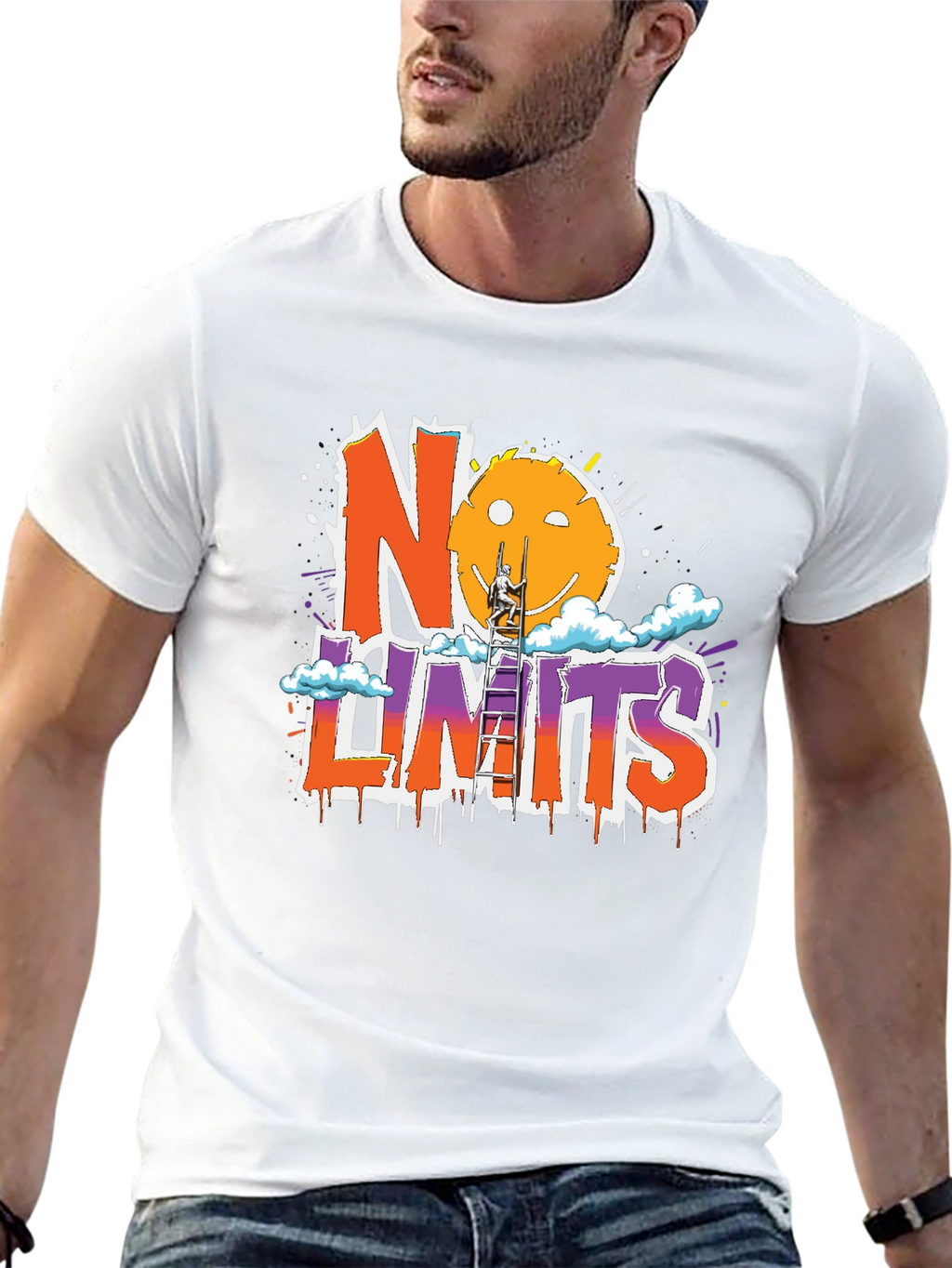 No Limits Graphic Print T-Shirt