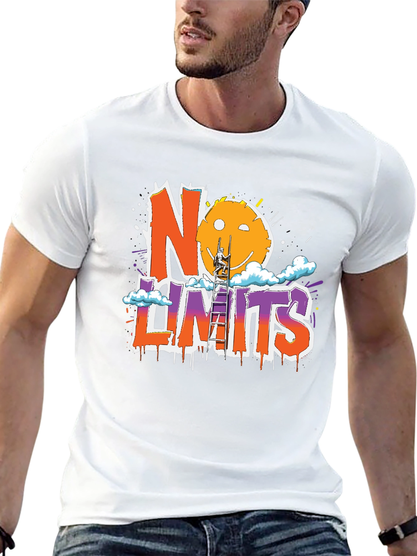 No Limits Graphic Print T-Shirt