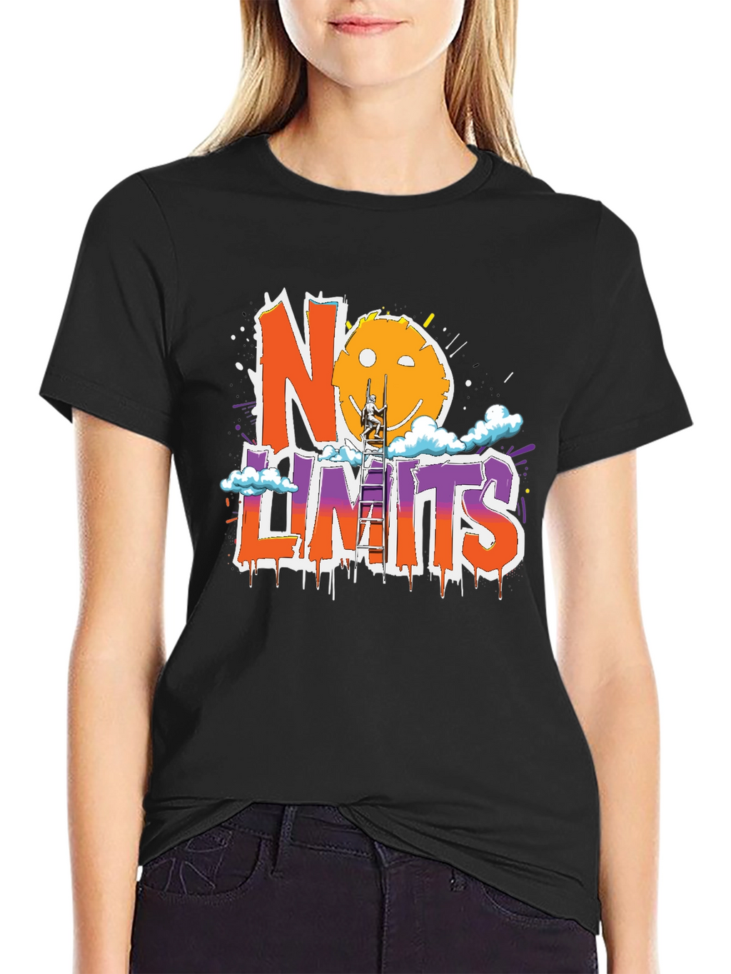 No Limits Graphic Print T-Shirt
