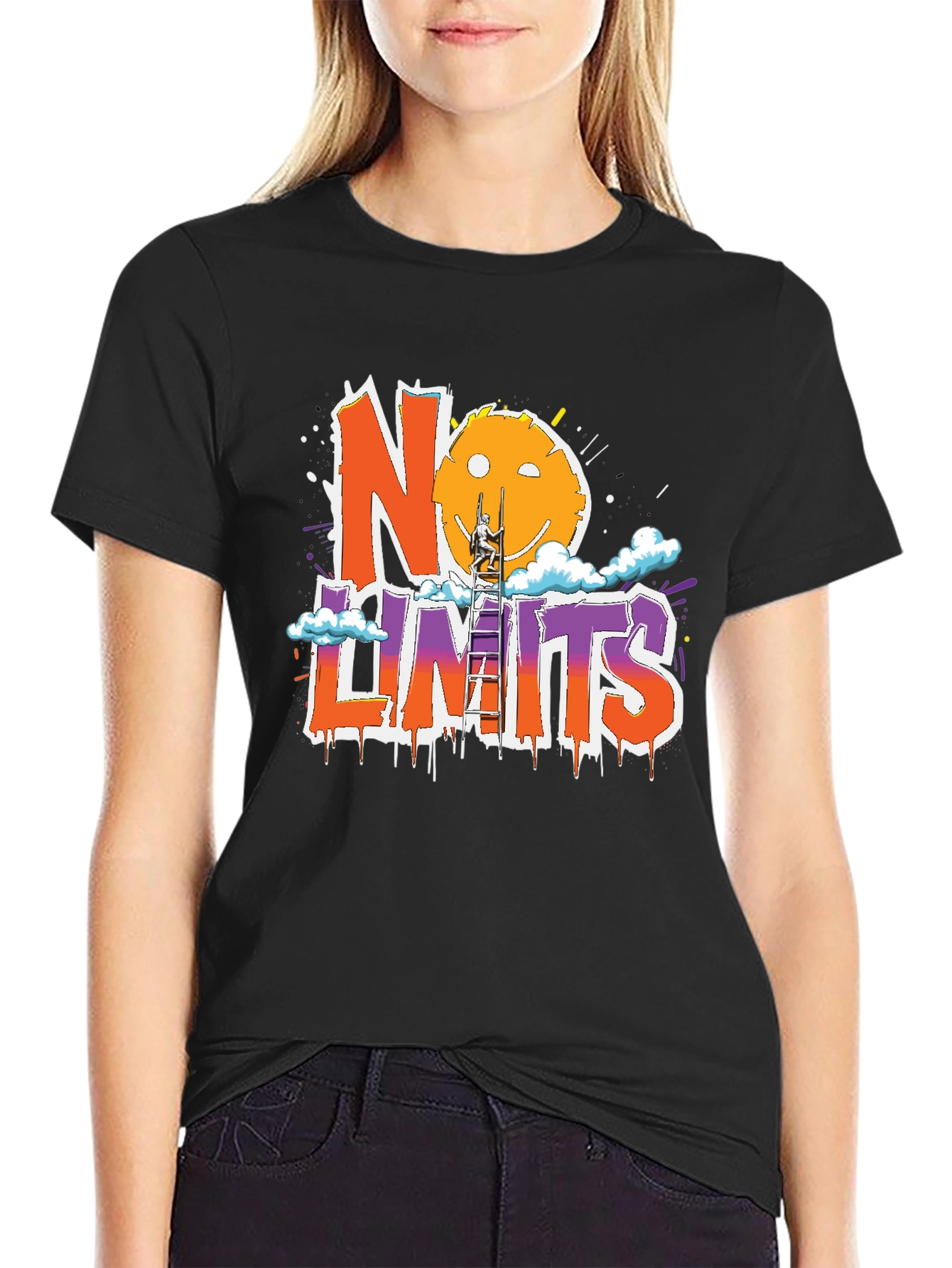 No Limits Graphic Print T-Shirt