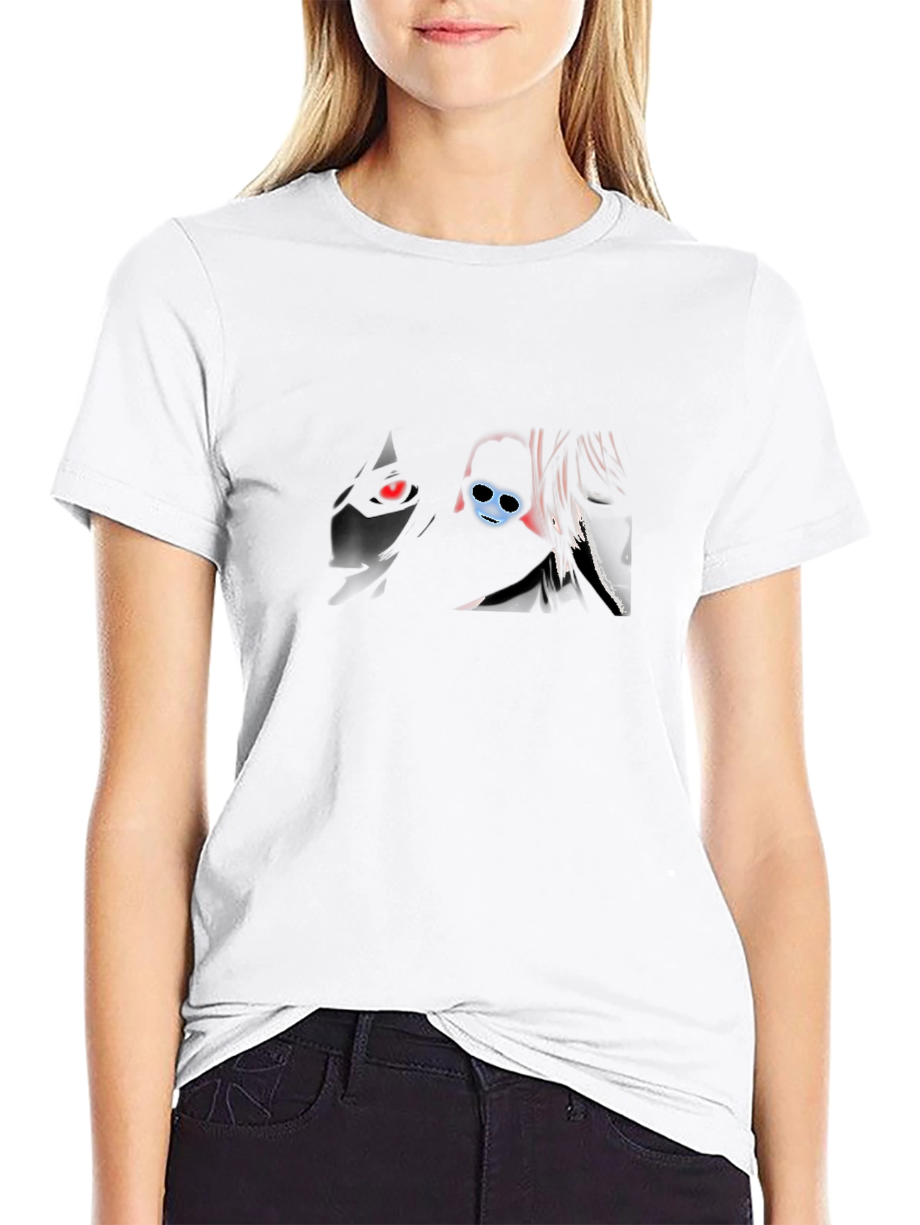 Dark Anime Graphic Tee - Trendy Style