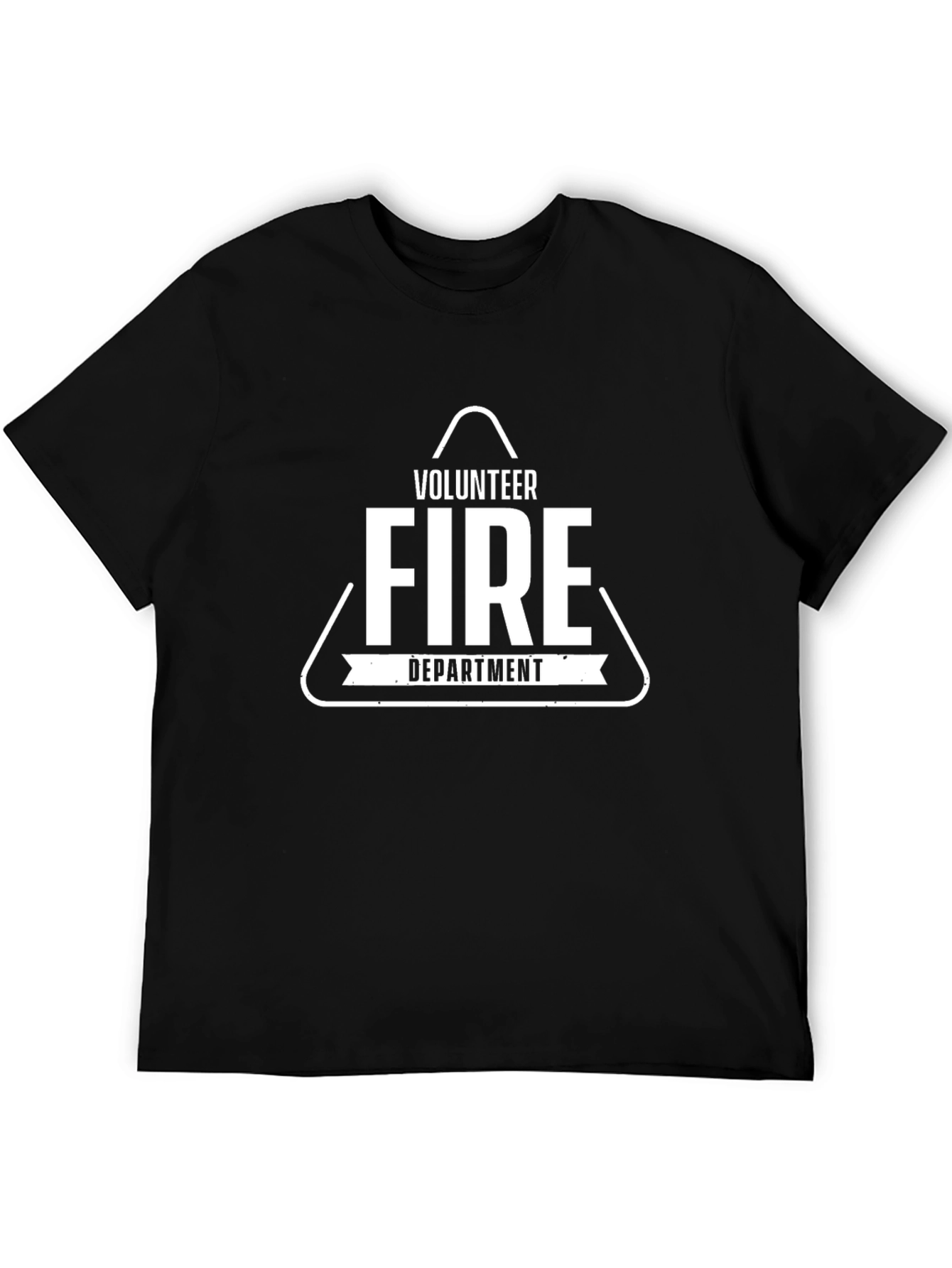 Volunteer Fire Department Black Graphic Tee