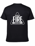 Volunteer Fire Department Black Graphic Tee