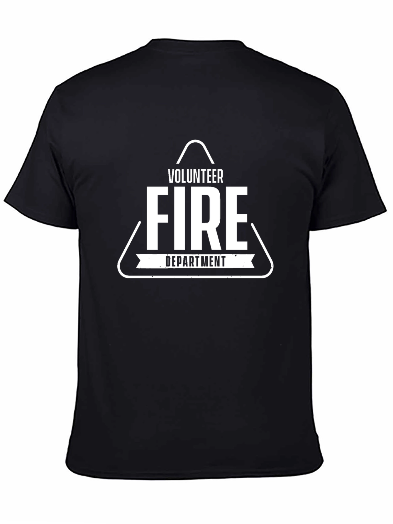 Volunteer Fire Department Black Graphic Tee
